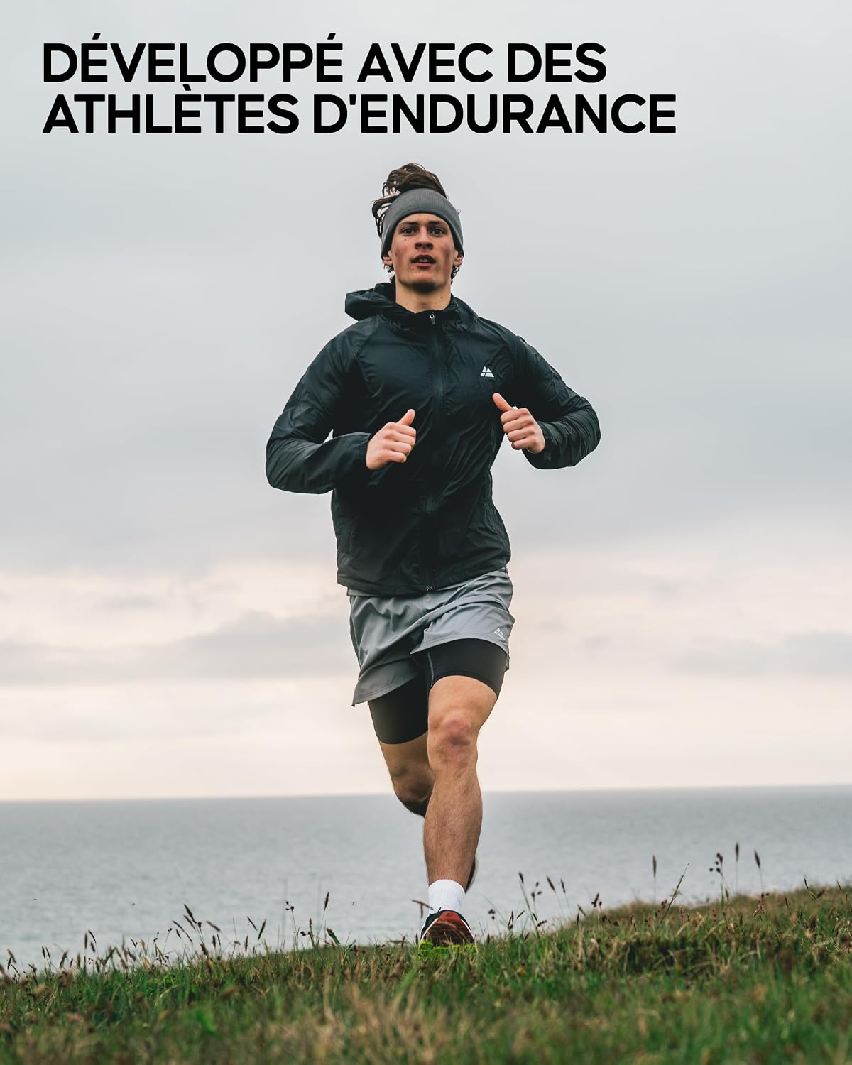 Detalle de DANISH ENDURANCE Chaussettes de cyclisme en laine mérinos thermiques (lot de 2) pour homme et femme