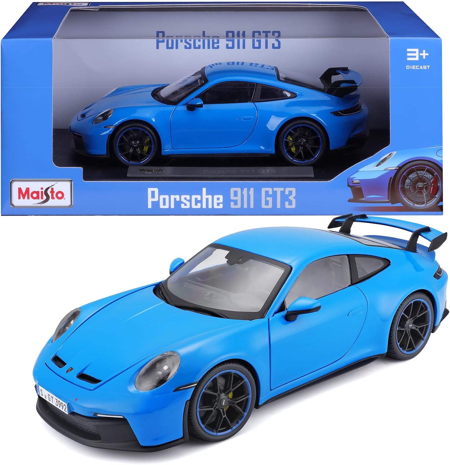 Thumbnail 1 de Maisto Porsche 911 GT3 2022 – model samochodu 1:18 z otwieranymi drzwiami