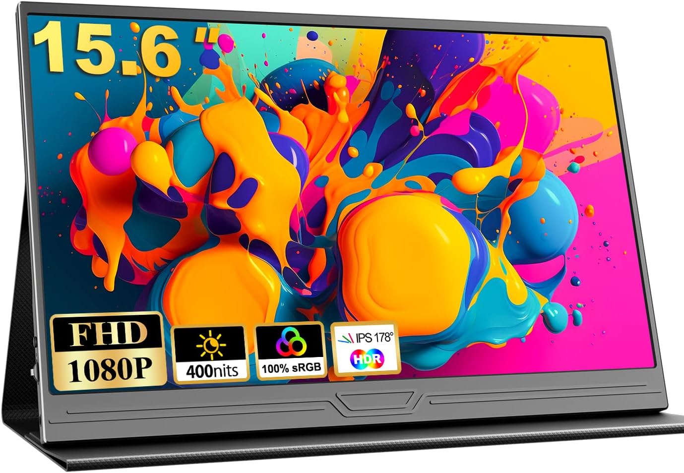 Detalle de COOLHOOD Portable Monitor 15.6-inch FHD IPS