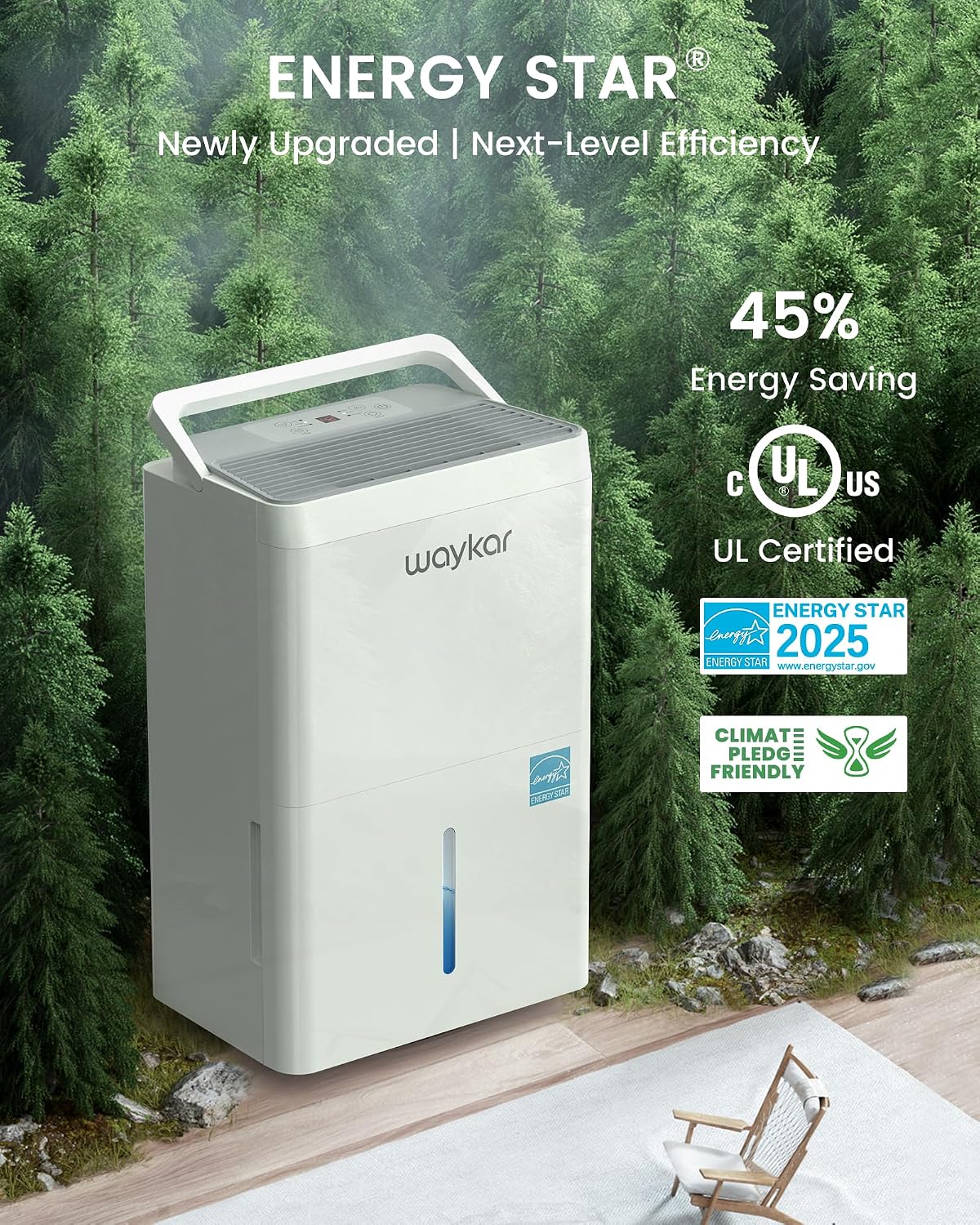 Detalle de Waykar Dehumidifier 120-Pint