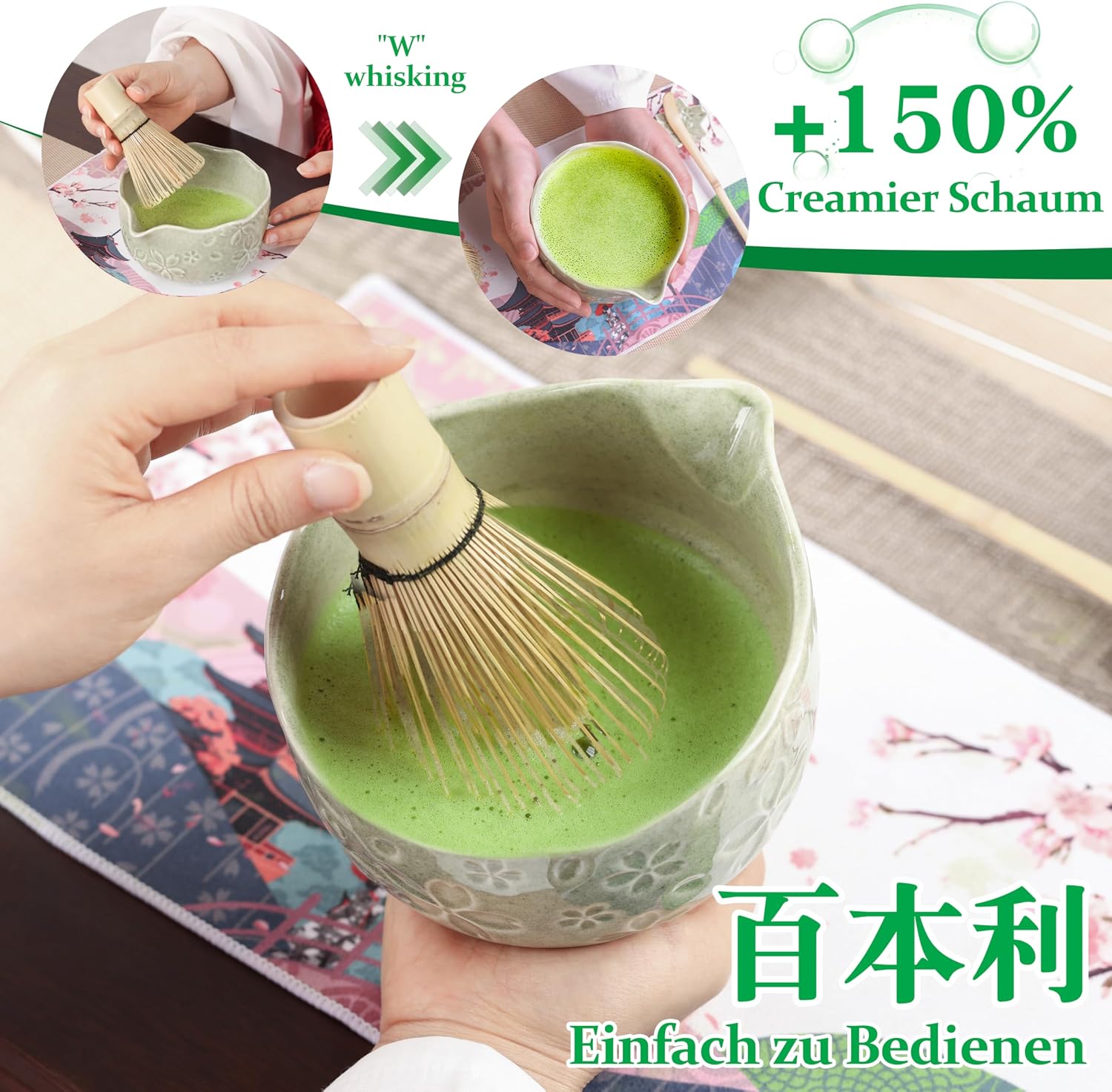 Detalle 2 de Matesen Matcha Set Premium Starter 7-teilig