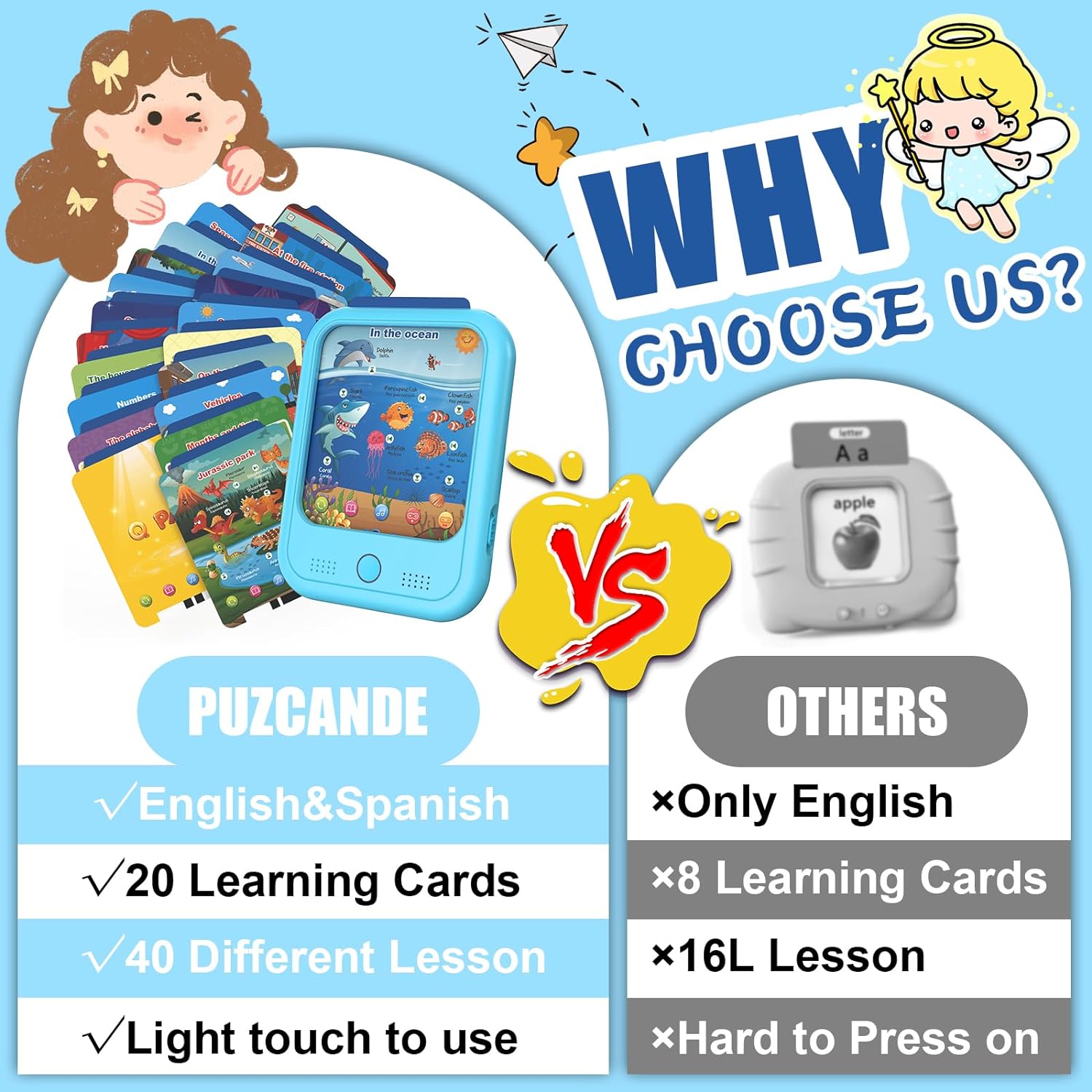 Detalle de Qiaojoy Learning Tablet Toy, 40 Themes
