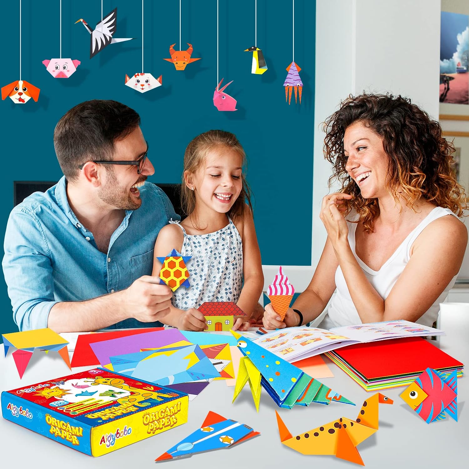Thumbnail 6 de Aigybobo 308-Sheet Origami Paper Kit for Kids with 54 Patterns
