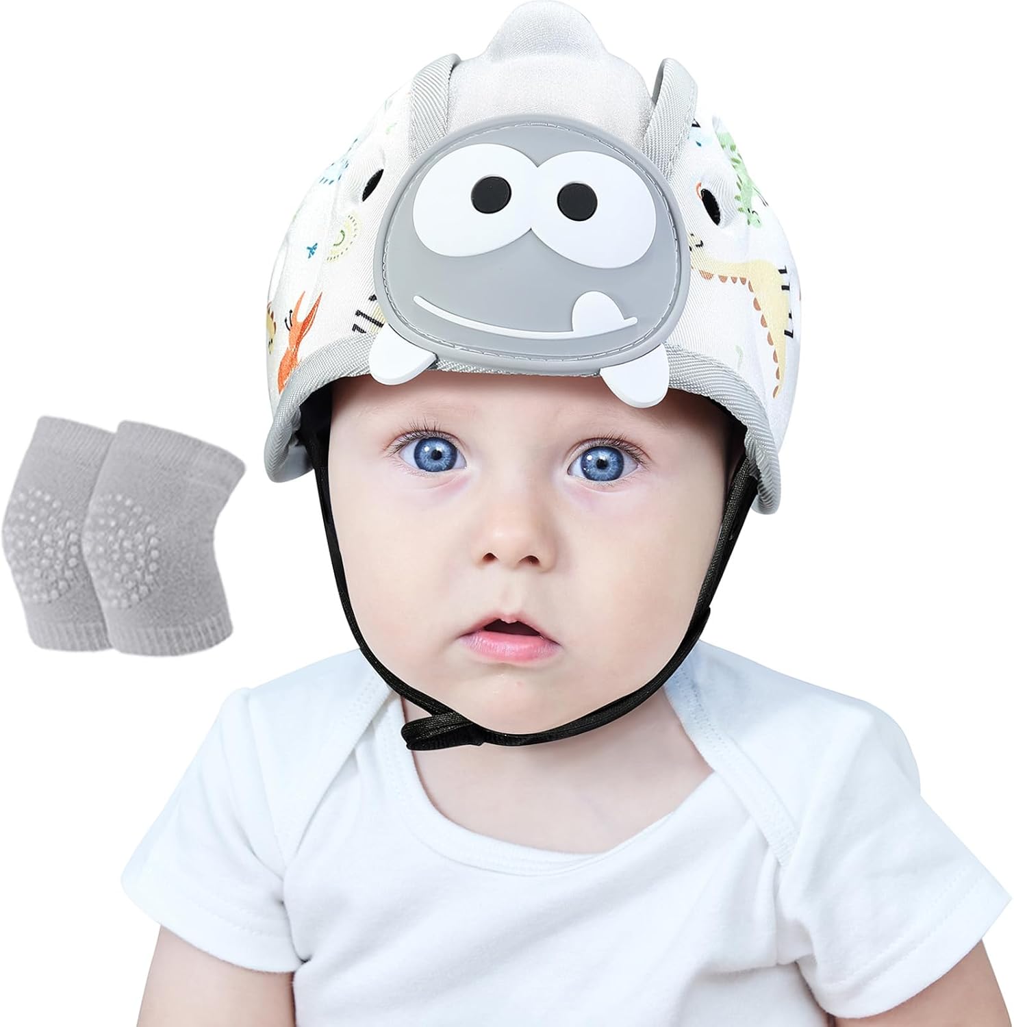 Thumbnail 6 de Orzbow Caschetto Primi Passi traspirante neonato con paracolpi regolabile 6-24 mesi (arancione tigre)