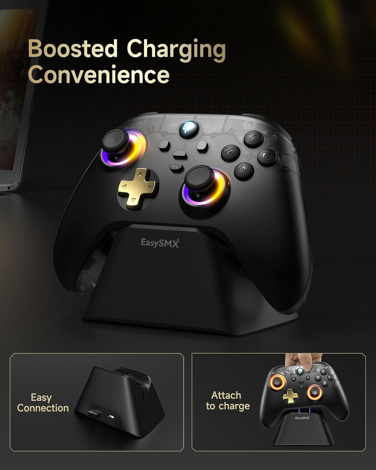 Thumbnail 1 de EasySMX D05 PC Controller mit Ladestation
