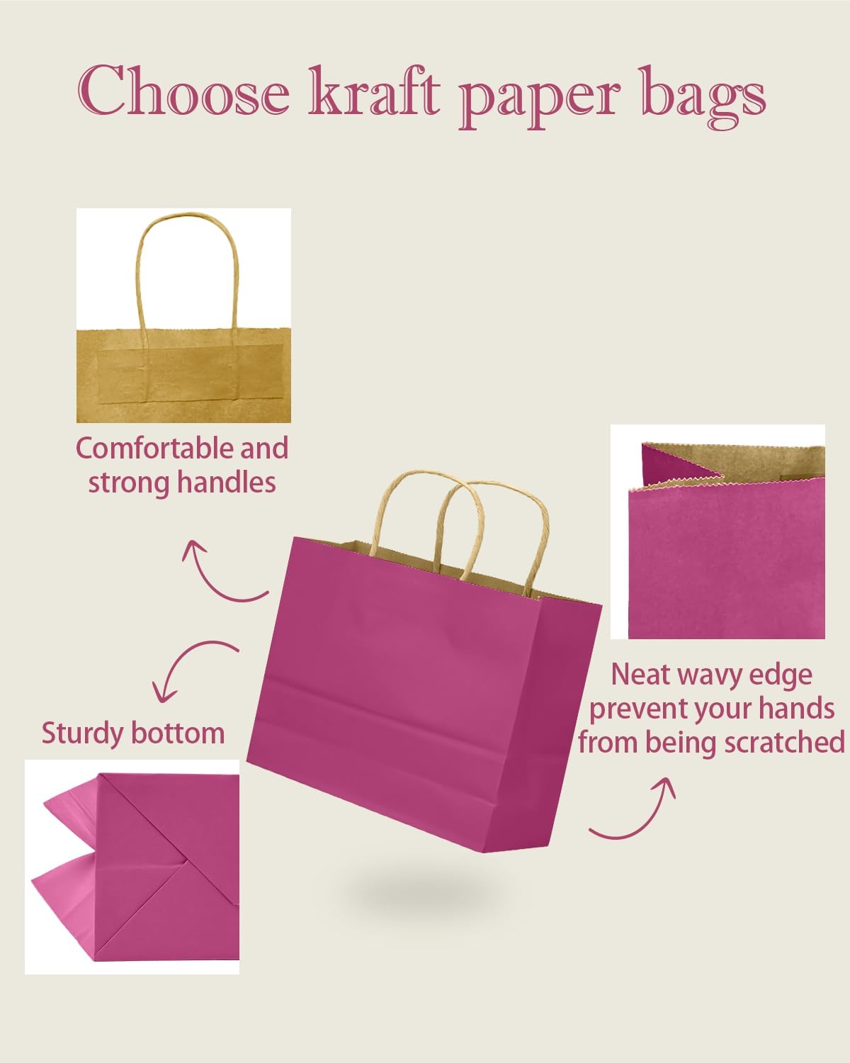 Thumbnail 2 de Gcardist 16pcs gift paper bags 32x25x11cm 🛍️