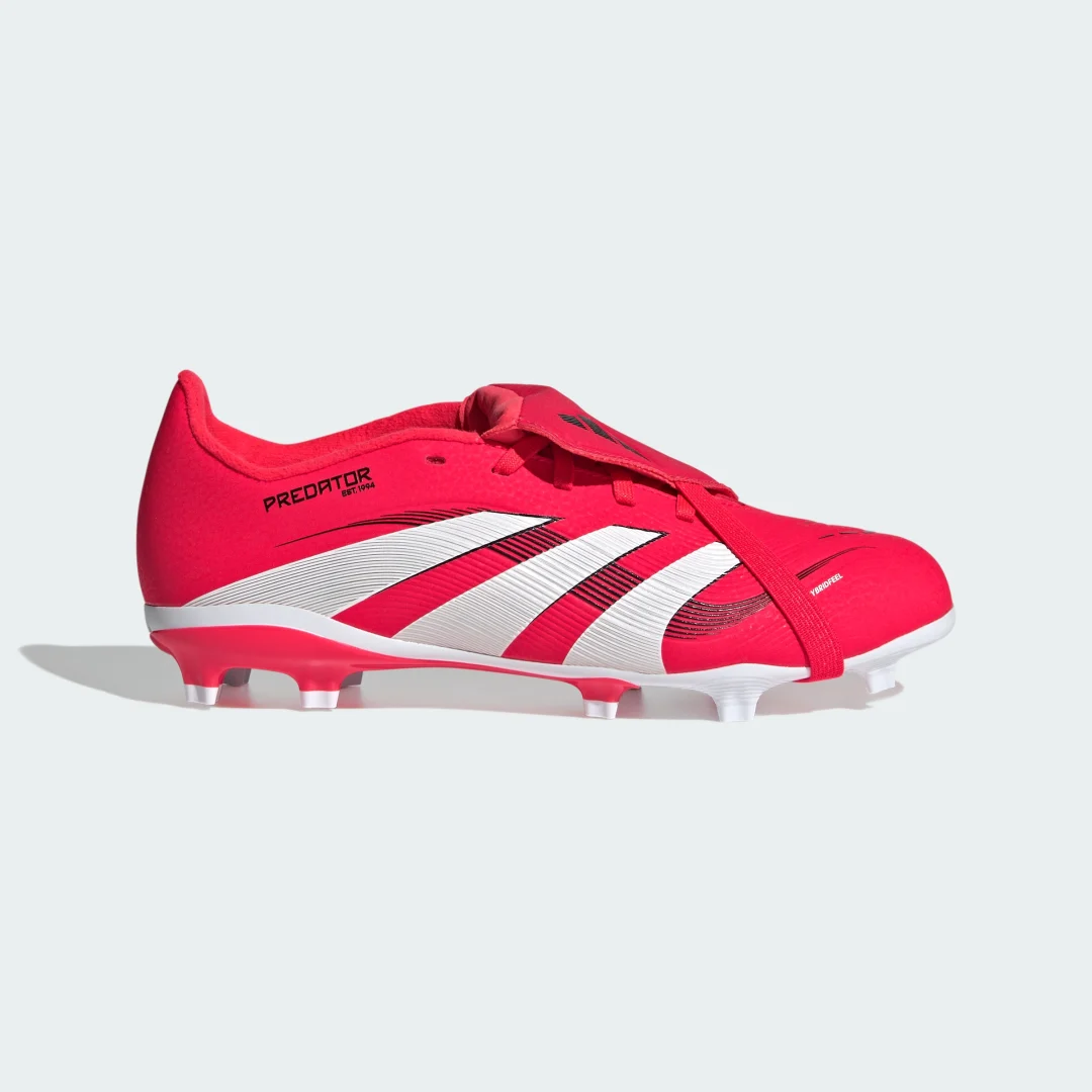 Thumbnail 1 de Adidas Predator League Fold-Over Tongue: bota de césped para adolescentes en rojo