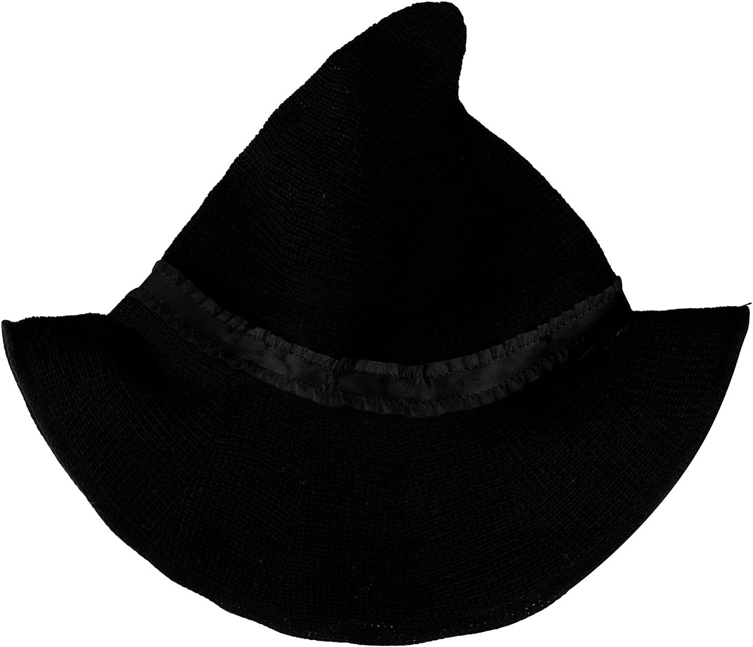Thumbnail 6 de HKSICHENGKEJIUK Halloween Witch Hat with Rose Bow – One-Size Gothic Knit Wide-Brim Headwear
