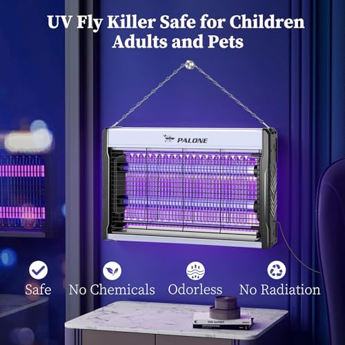 Thumbnail 6 de PALONE Lámpara Antimosquitos 3200V USB — Mata Mosquitos Eléctrico 2 UV LED para Pared con Colgante