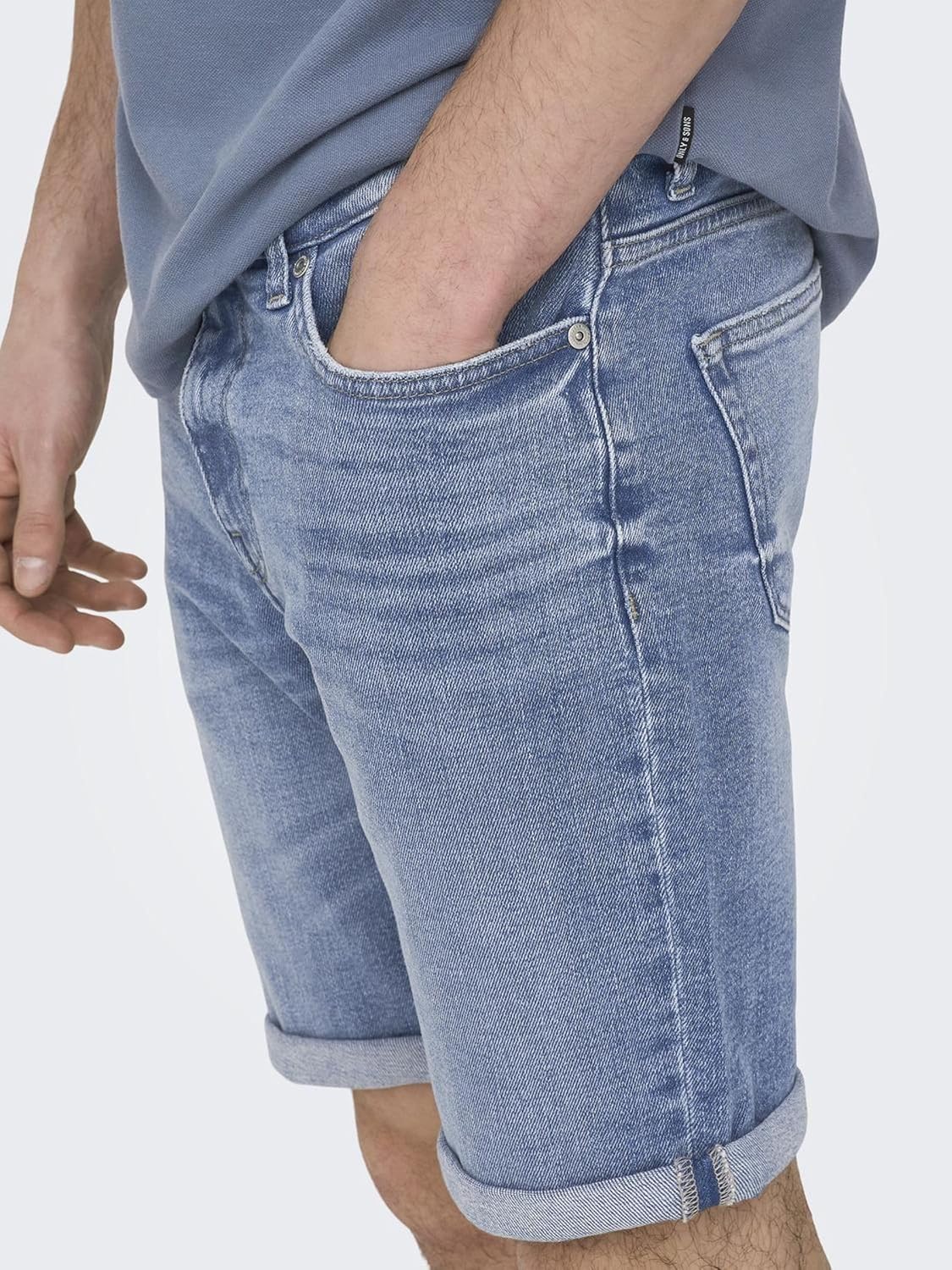 Detalle de Herren O&S Denim Capri Shorts 3/4 Bermuda – Sommerjeans von ONSPLY