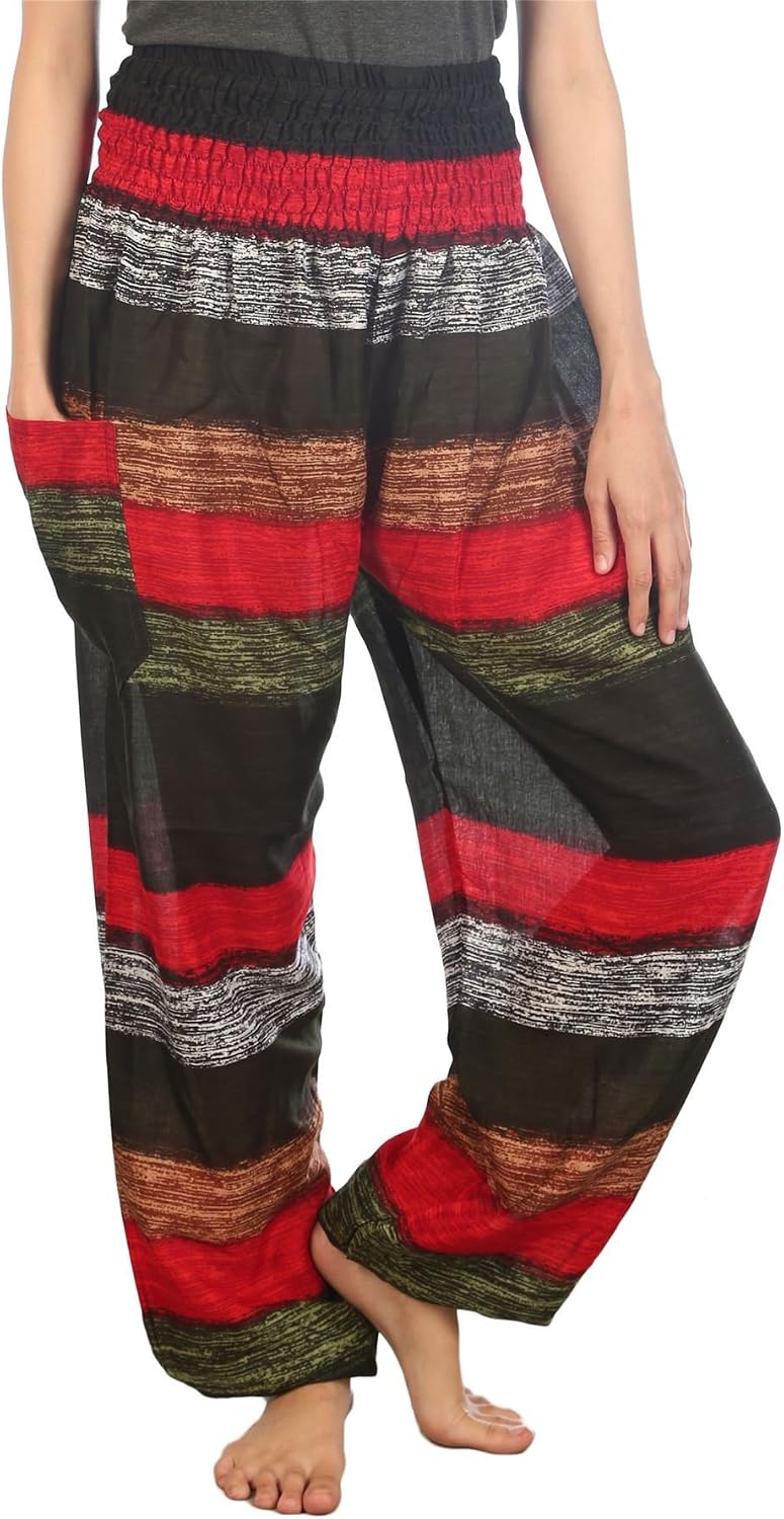 Thumbnail 5 de Lofbaz harem pants for women – boho palazzo yoga & lounge trousers in soft rayon
