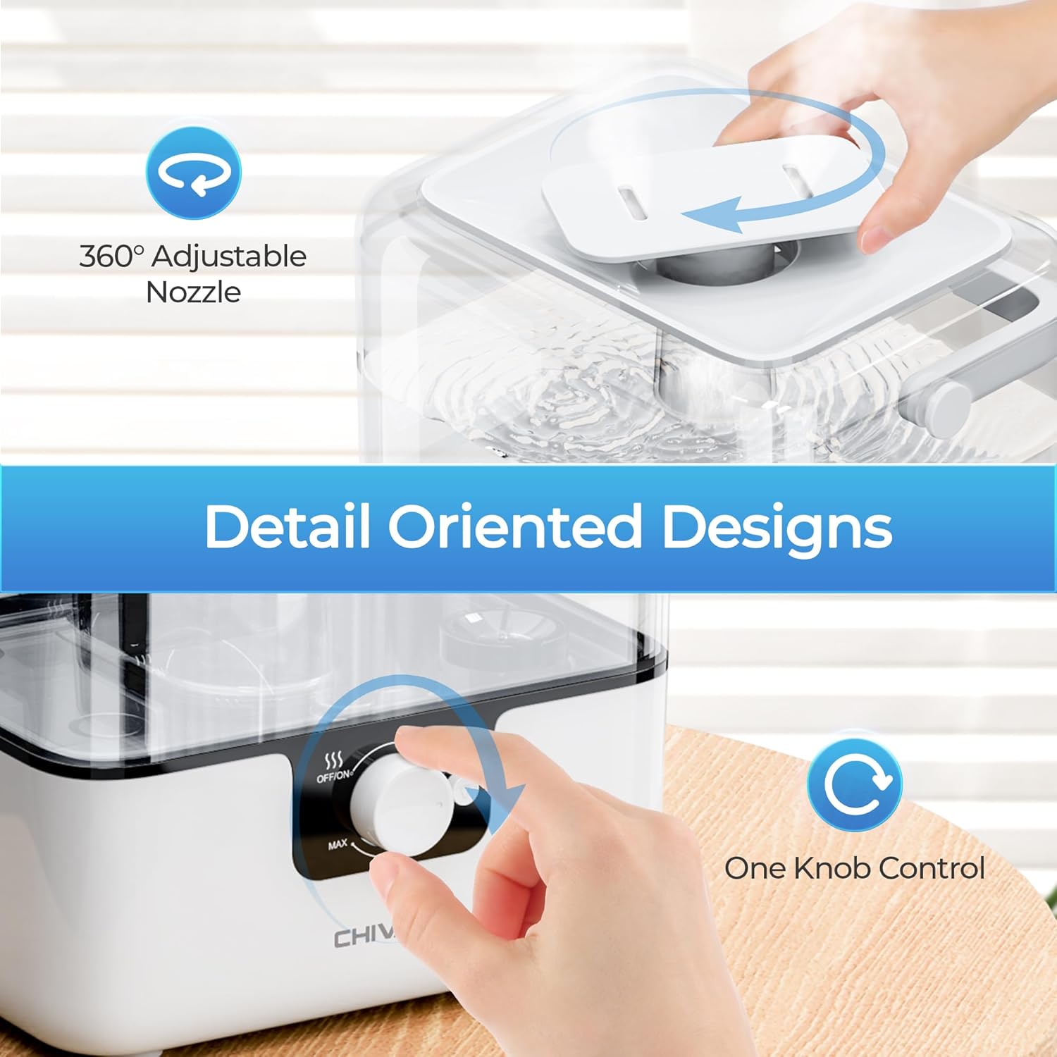 Thumbnail 6 de CHIVALZ Humidifier 6L Cool Mist for Bedroom