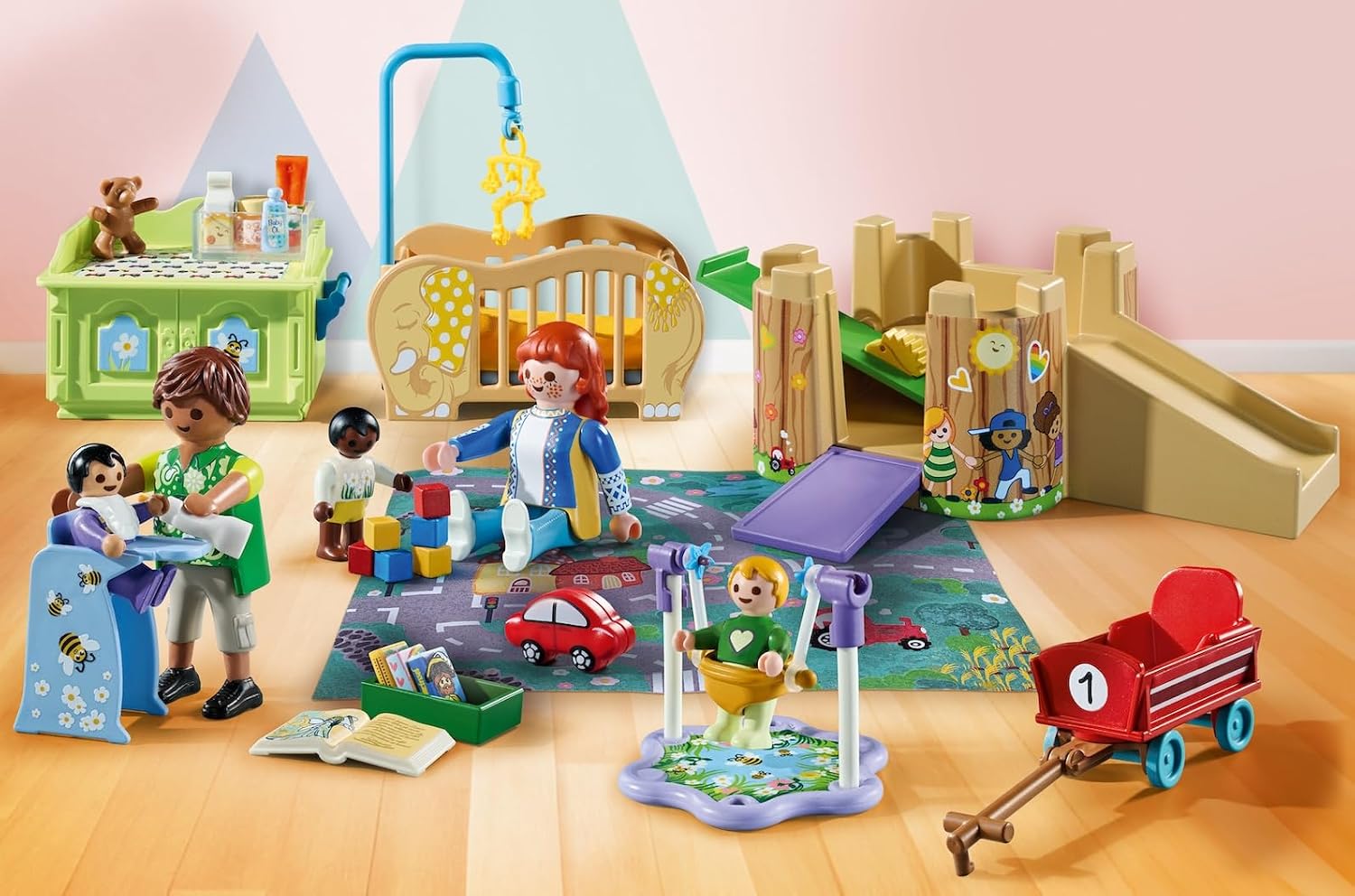 Detalle de PLAYMOBIL MyLife Promo Pack 71649 Krabbelgruppe – 74-teiliges Set für Babys und Kleinkinder ab 4 Jahren