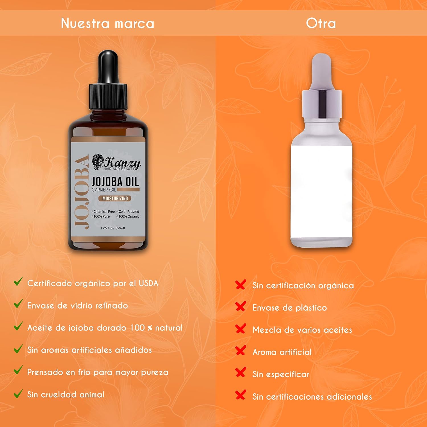 Thumbnail 6 de Kanzy Aceite de Jojoba Bio Puro 50 ml 🌿 Hidratante Natural