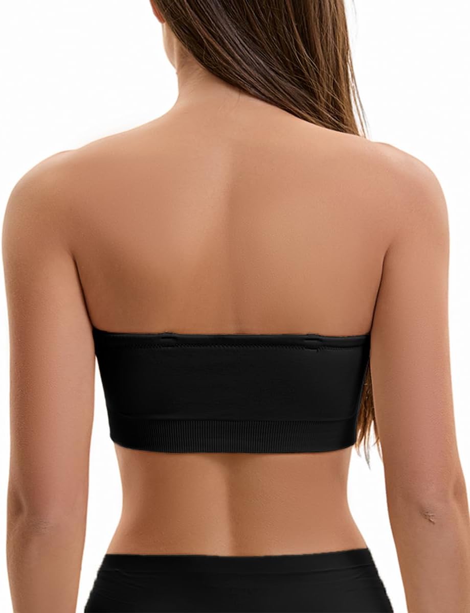 Thumbnail 1 de Damen Bandeau BH Push Up Ohne Bügel von Ailixcozy – Trägerlos, rutschfest, nahtlos, Große Größen
