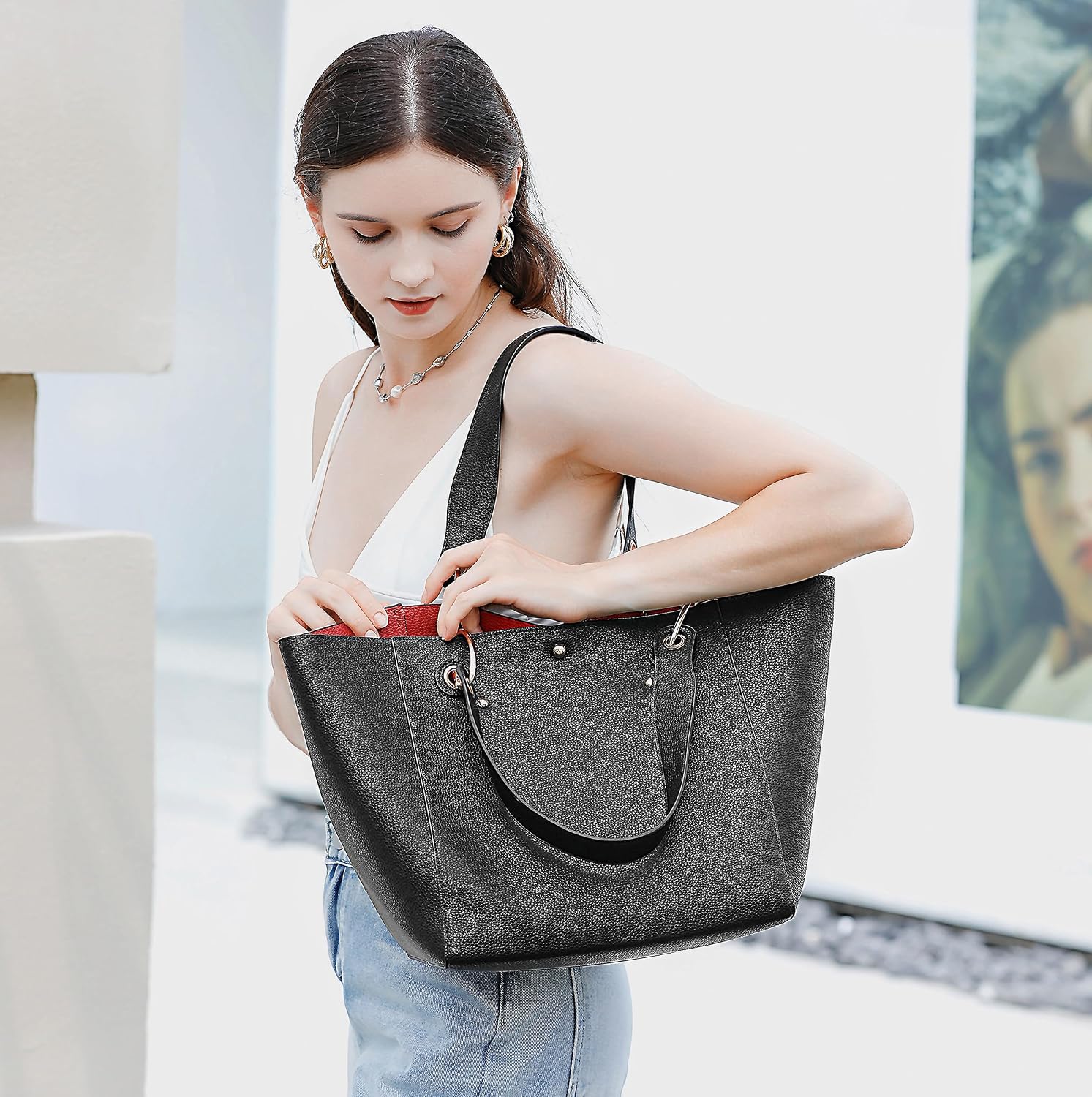 Detalle de sqlp Large Work Tote Bag 25L capacity