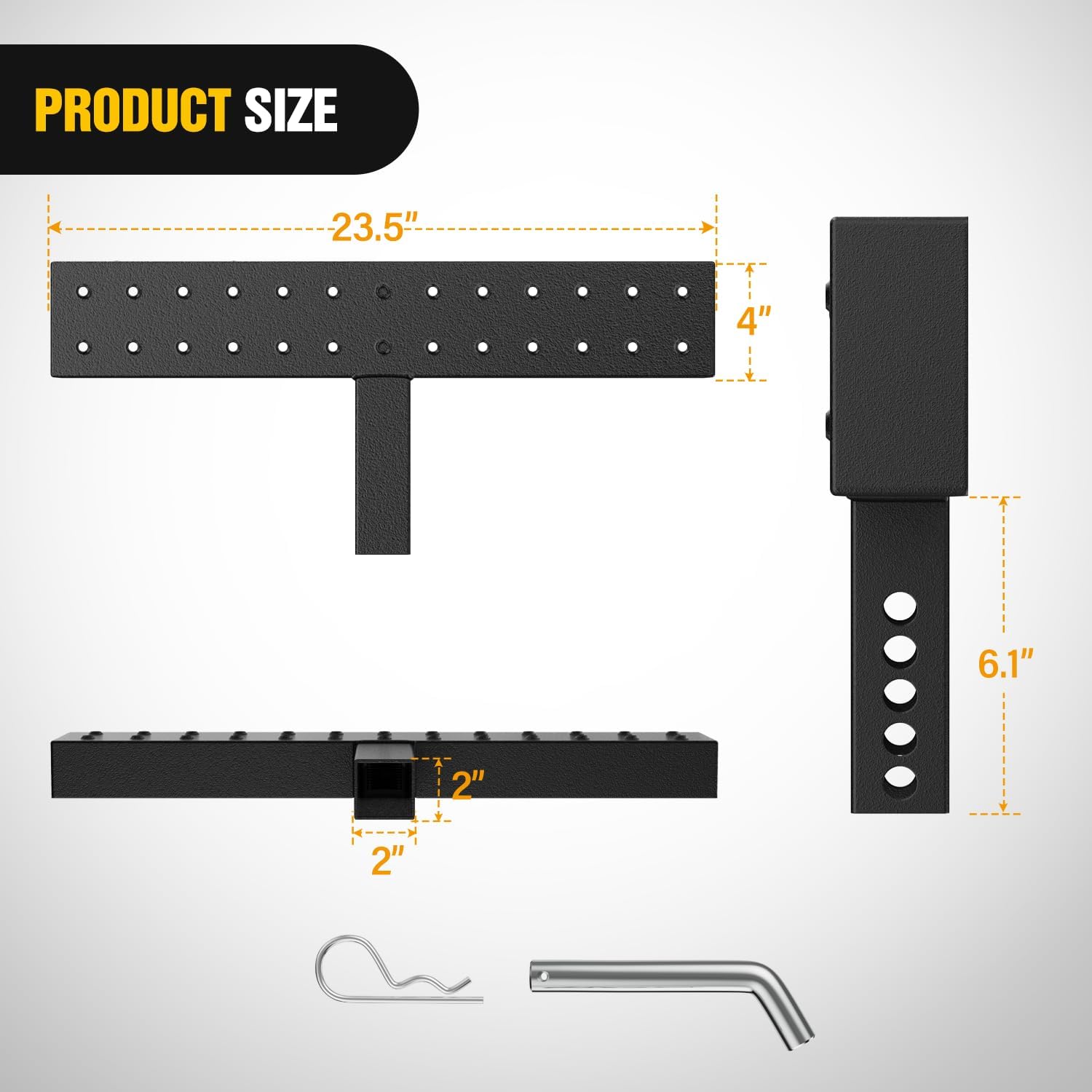 Thumbnail 1 de Nilight Hitch Step 23.5" for 2" Receiver