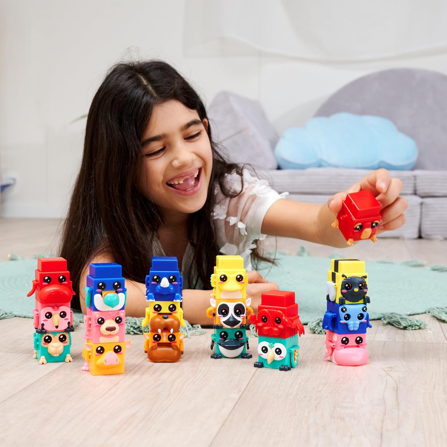 Detalle 2 de Simba Toys Bloxies Serie II – Tier-Baustein zum Stapeln und Sammeln (2 Stück)