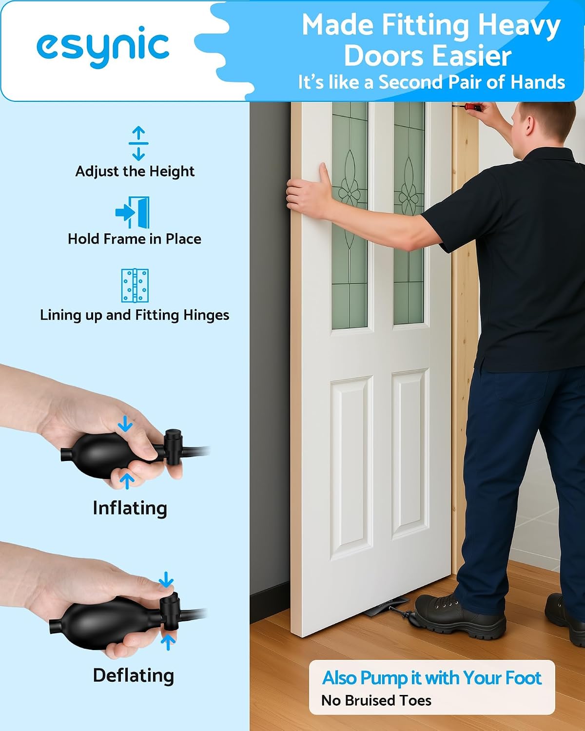 Thumbnail 2 de Air wedge pump up bag 441lbs door lifter