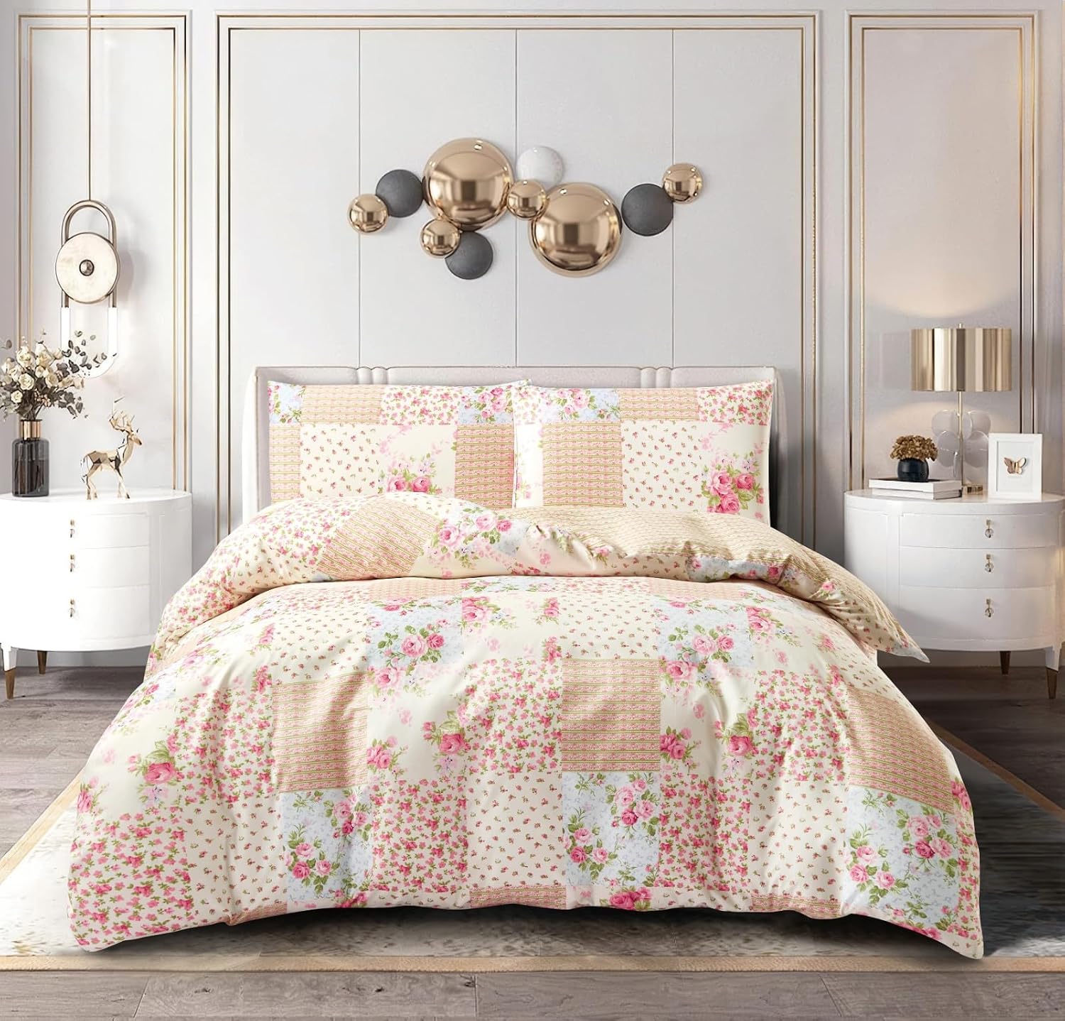 Detalle de Prime Linens Duvet Cover Set Meadow King