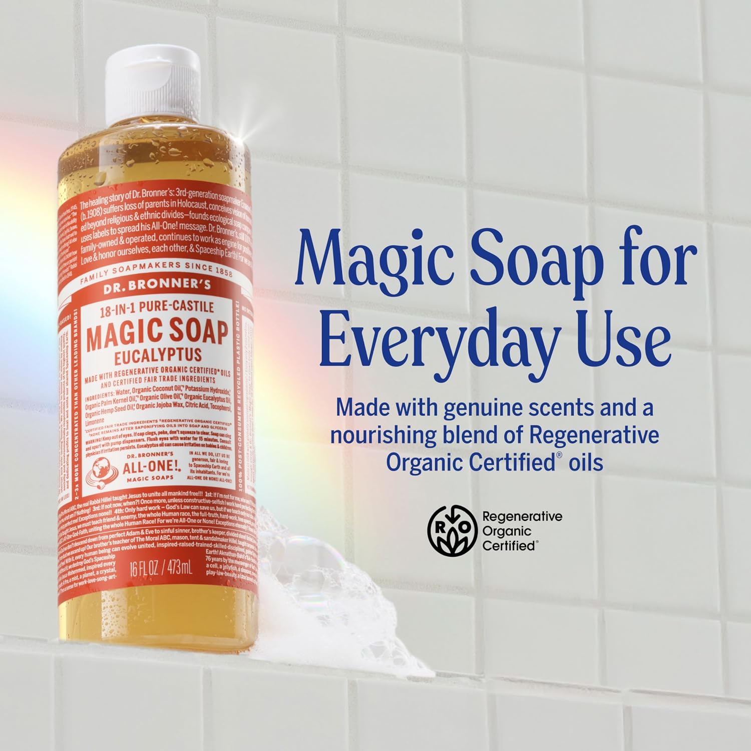 Thumbnail 1 de Dr. Bronner's Eucalyptus Pure-Castile Liquid Soap, 32 oz 2-Pack