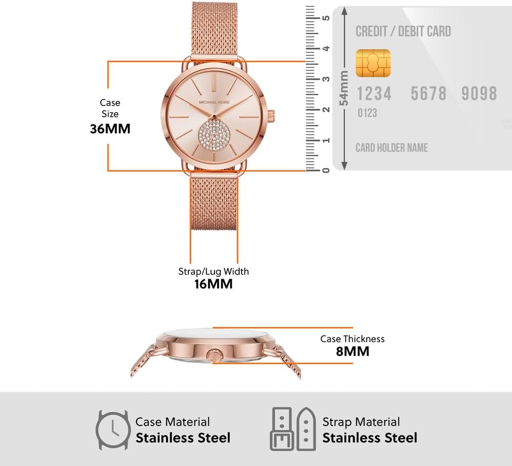Thumbnail 5 de Michael Kors Portia Orologio donna oro rosa