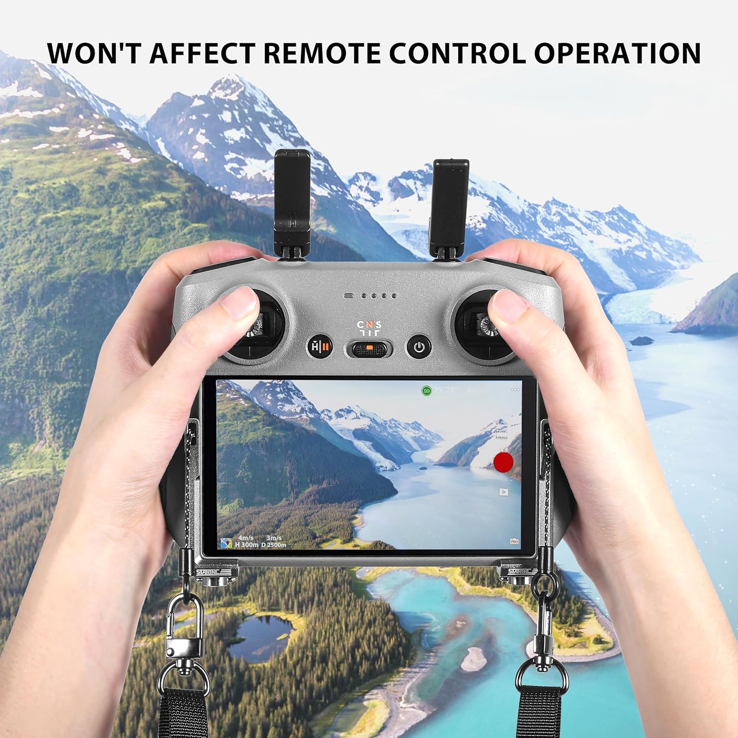 Detalle de STARTRC Mini 5 Pro 2-in-1 metalen riembevestiging voor DJI RC 2/RC