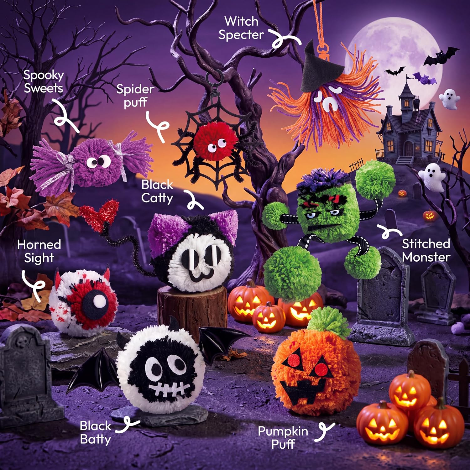 Detalle 2 de JOVA Halloween Pom-Pom Craft Kit