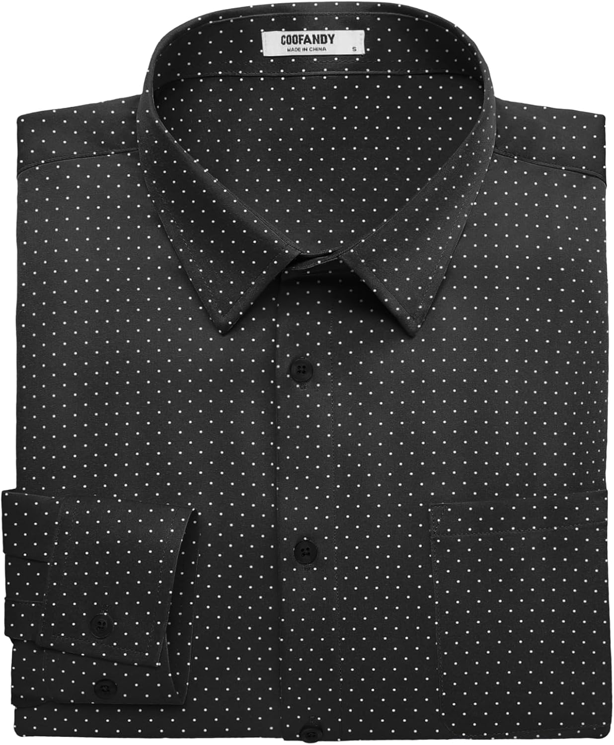 Detalle 2 de COOFANDY Mens Dress Shirt 1pc 📄