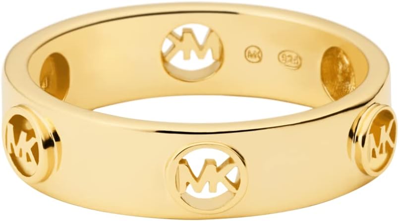 Detalle de Michael Kors Anelli da donna in pietre semi-preziose: orecchini a cerchio in argento sterling dorato