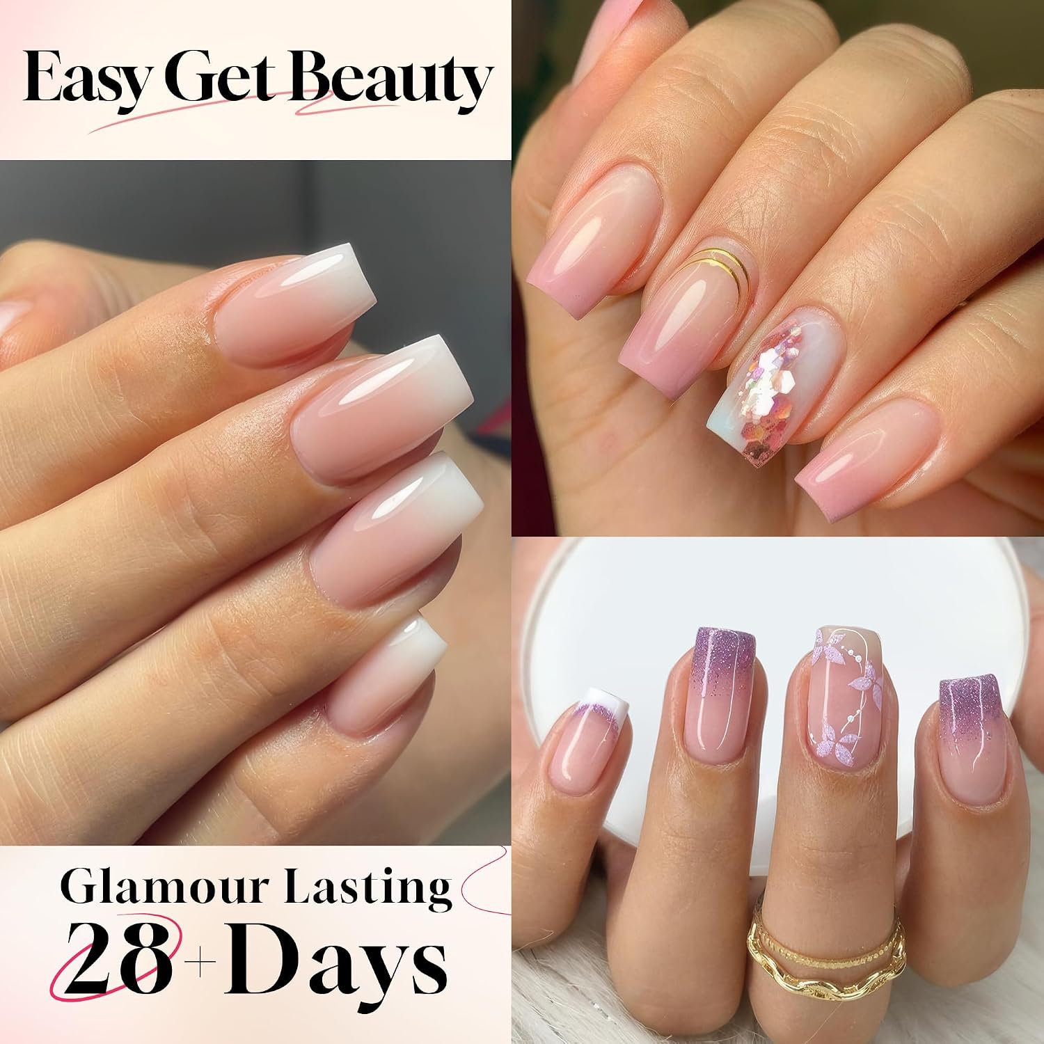 Detalle de UNA GELLA Half-Cover Nail Tips, 12 Sizes