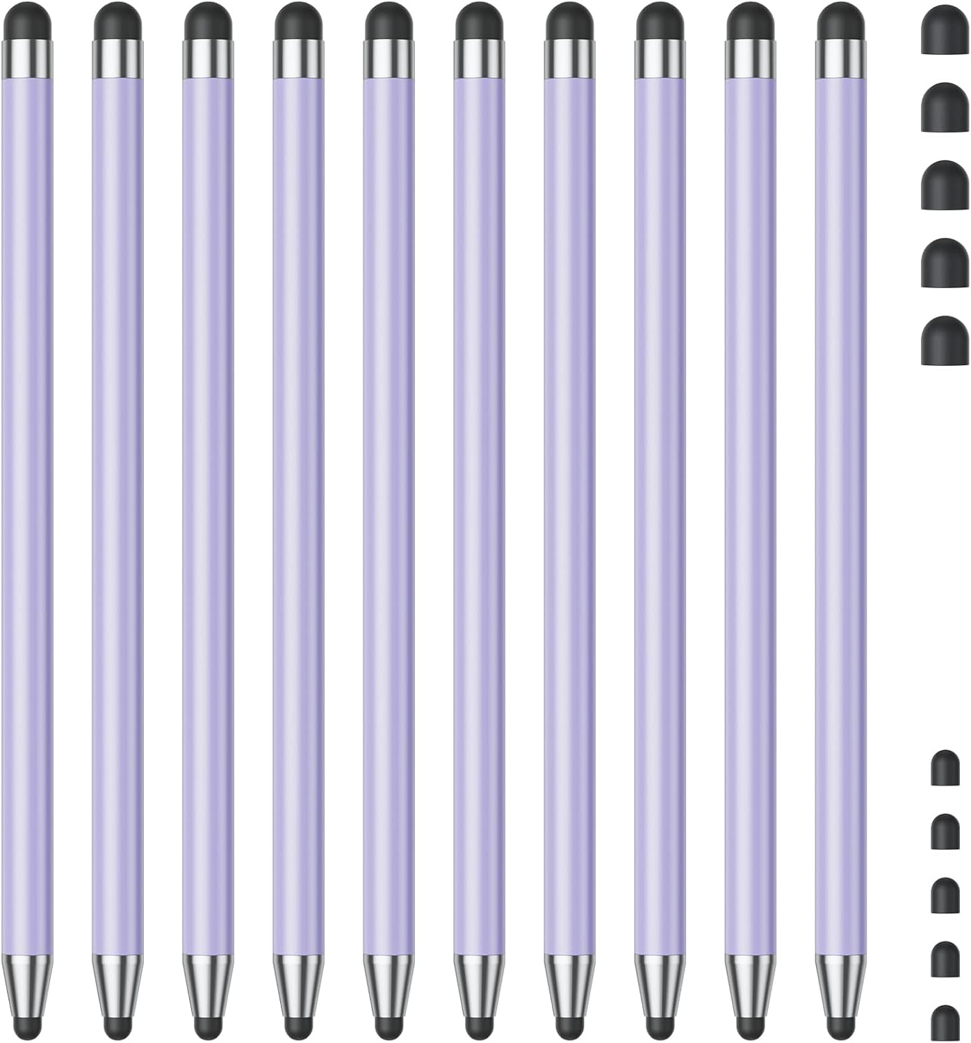 Detalle de GCHMDE 10 Stylus Pen Set, Purple Aluminum, Dual 7 mm/5 mm Tips
