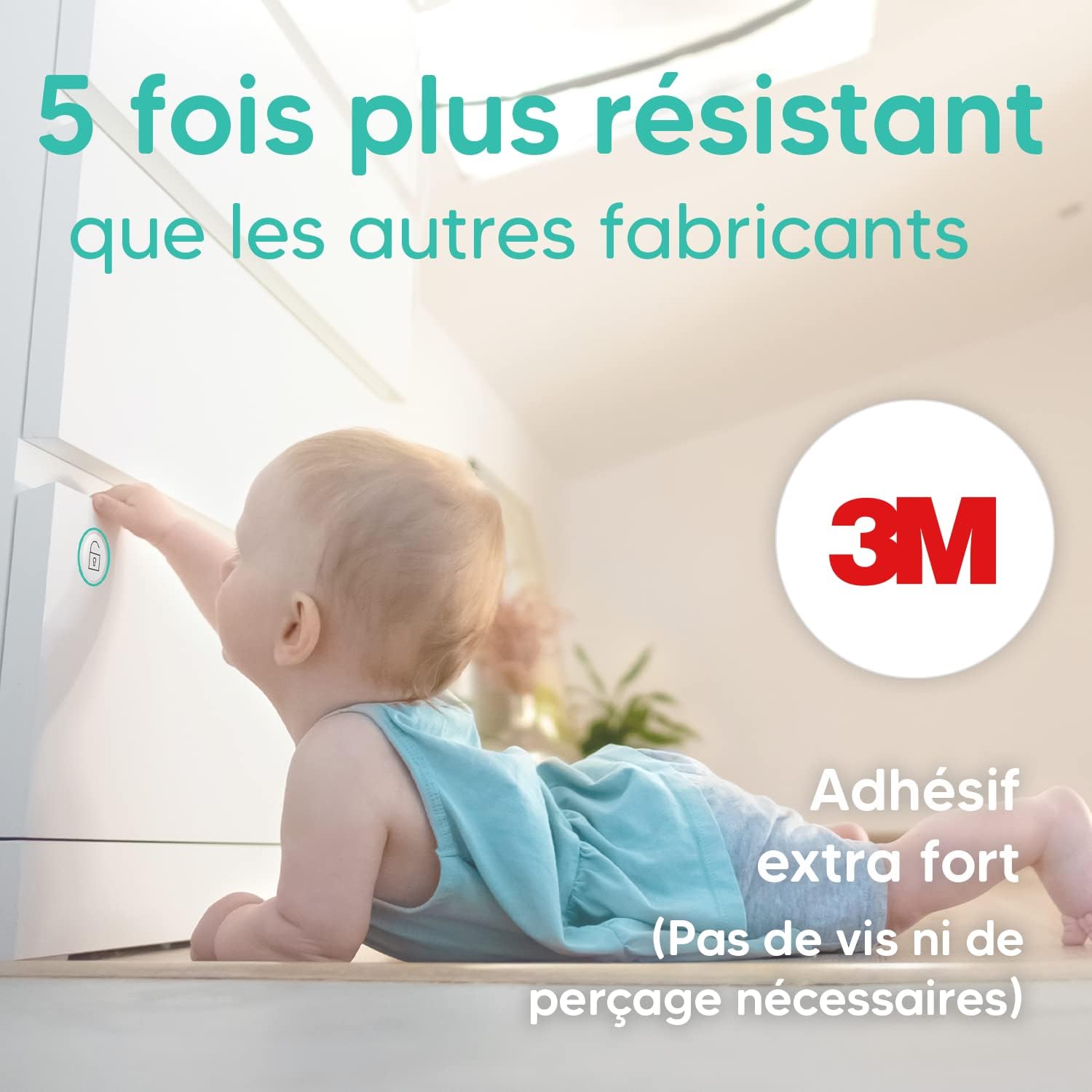 Detalle 2 de Aycorn Verrous magnétiques 10 pièces 🔒
