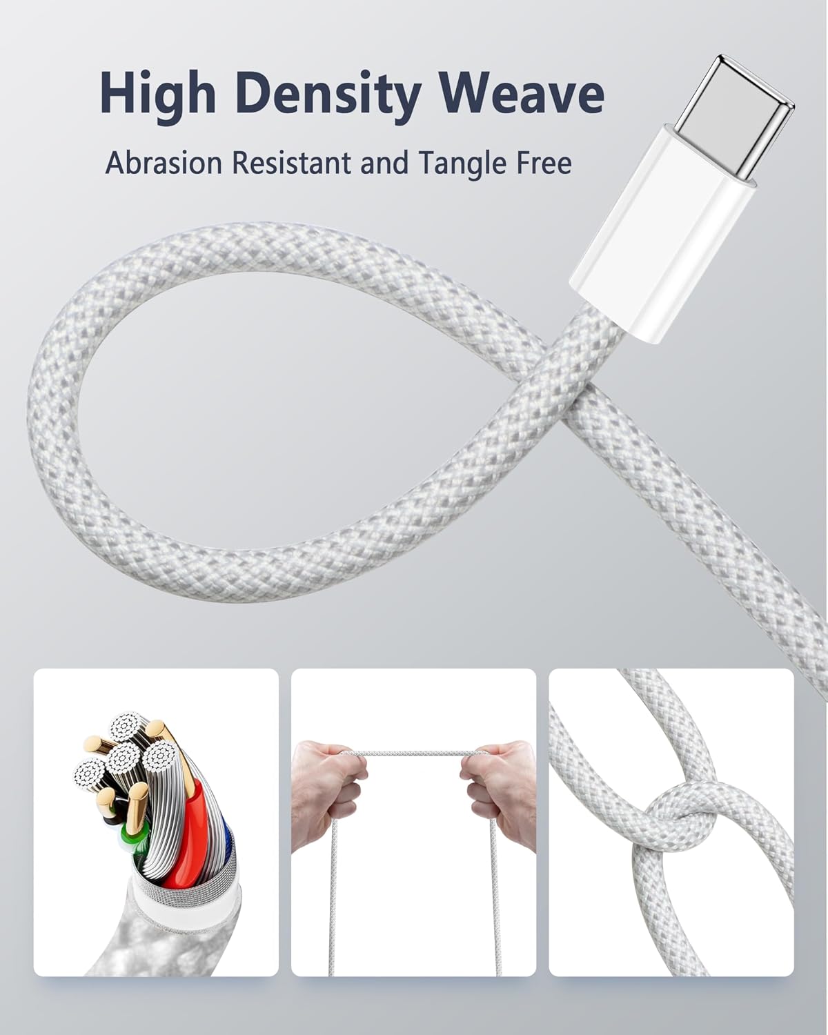 Detalle 2 de DERLULU Magnetic Charger Cable, 6.6 ft