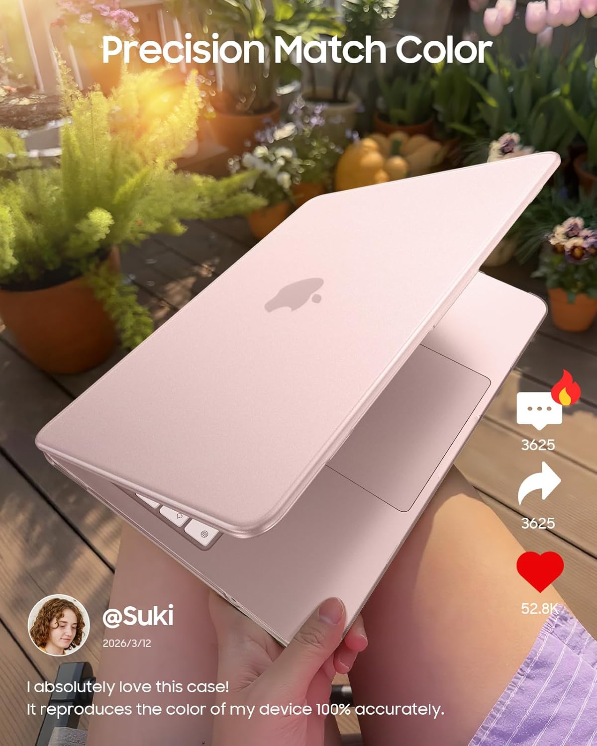 Thumbnail 2 de Fintie Hülle für MacBook Neo 13 Zoll A3404/A18 Pro Chip – Premium ultradünne, matte Schutzhülle in Rosa