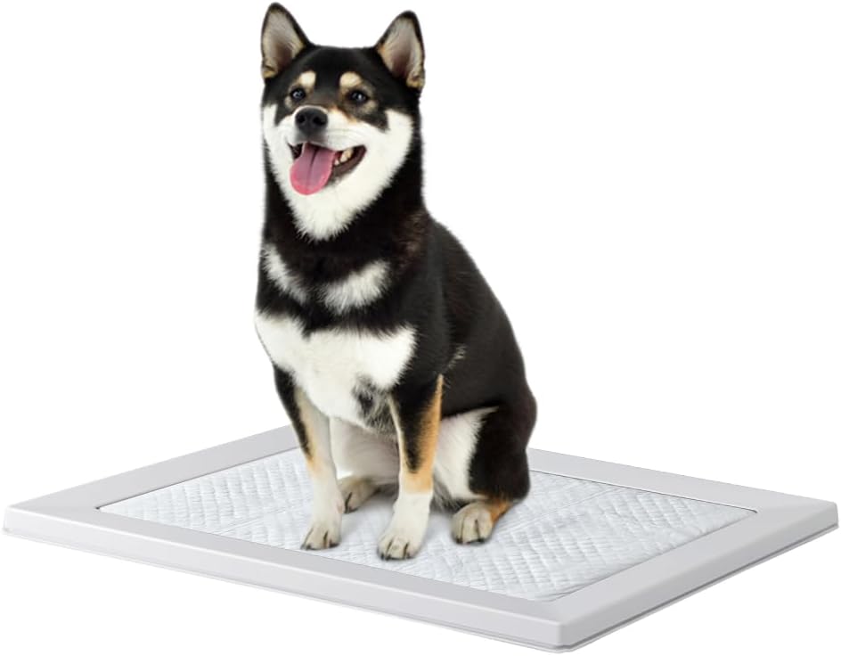 アイリスオーヤマ スクエアドッグトレー ワイド 犬用トイレトレー マグネット式・ライトグレー
