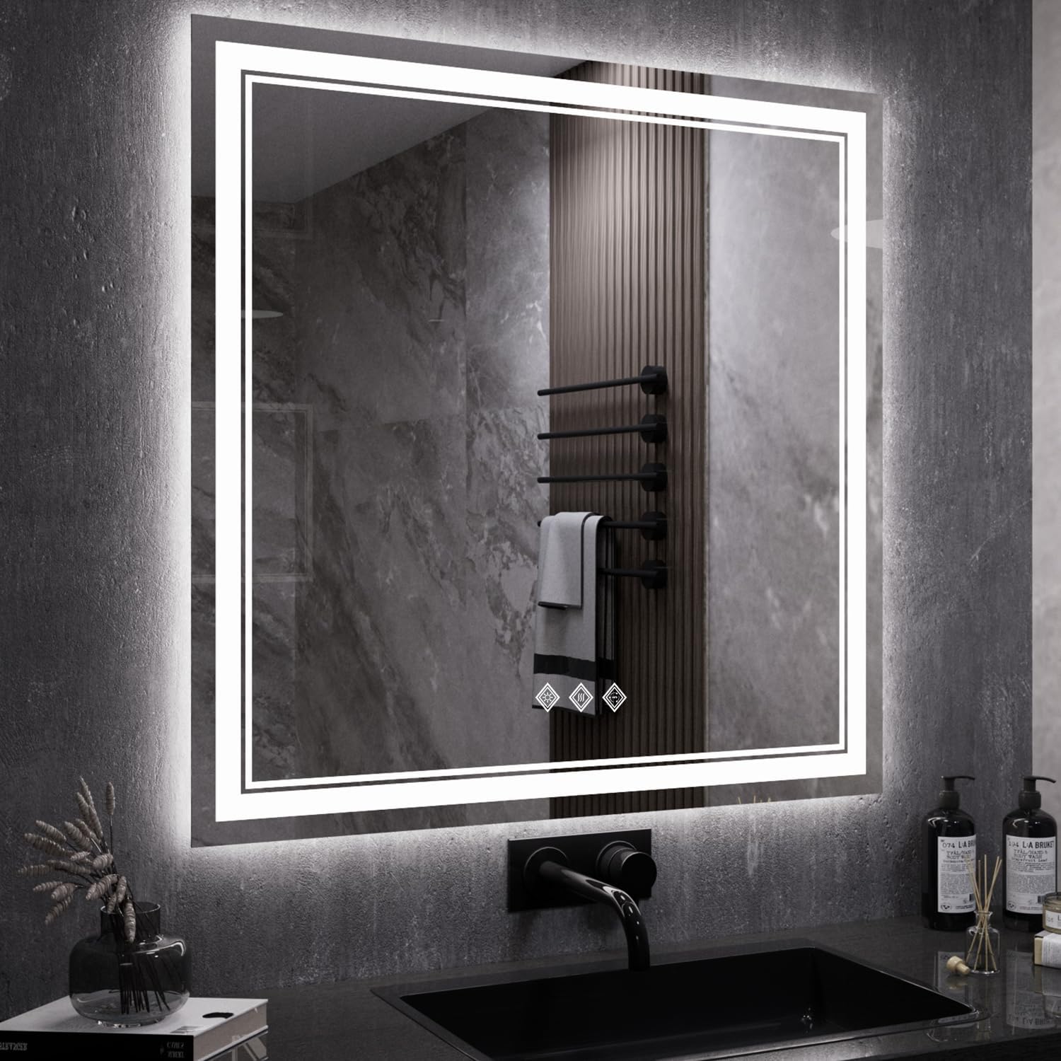 Thumbnail 6 de VanPokins LED Bathroom Mirror 28 x 36 Inch