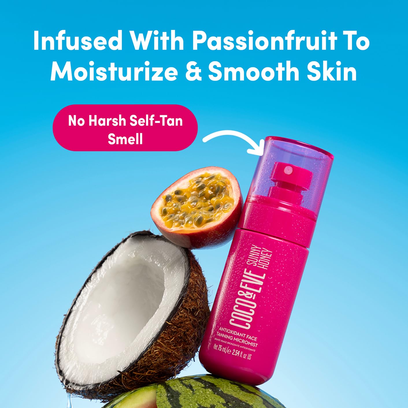 Detalle de Coco & Eve Face Tanning Micromist, 2.54 fl oz Facial Self Tanner