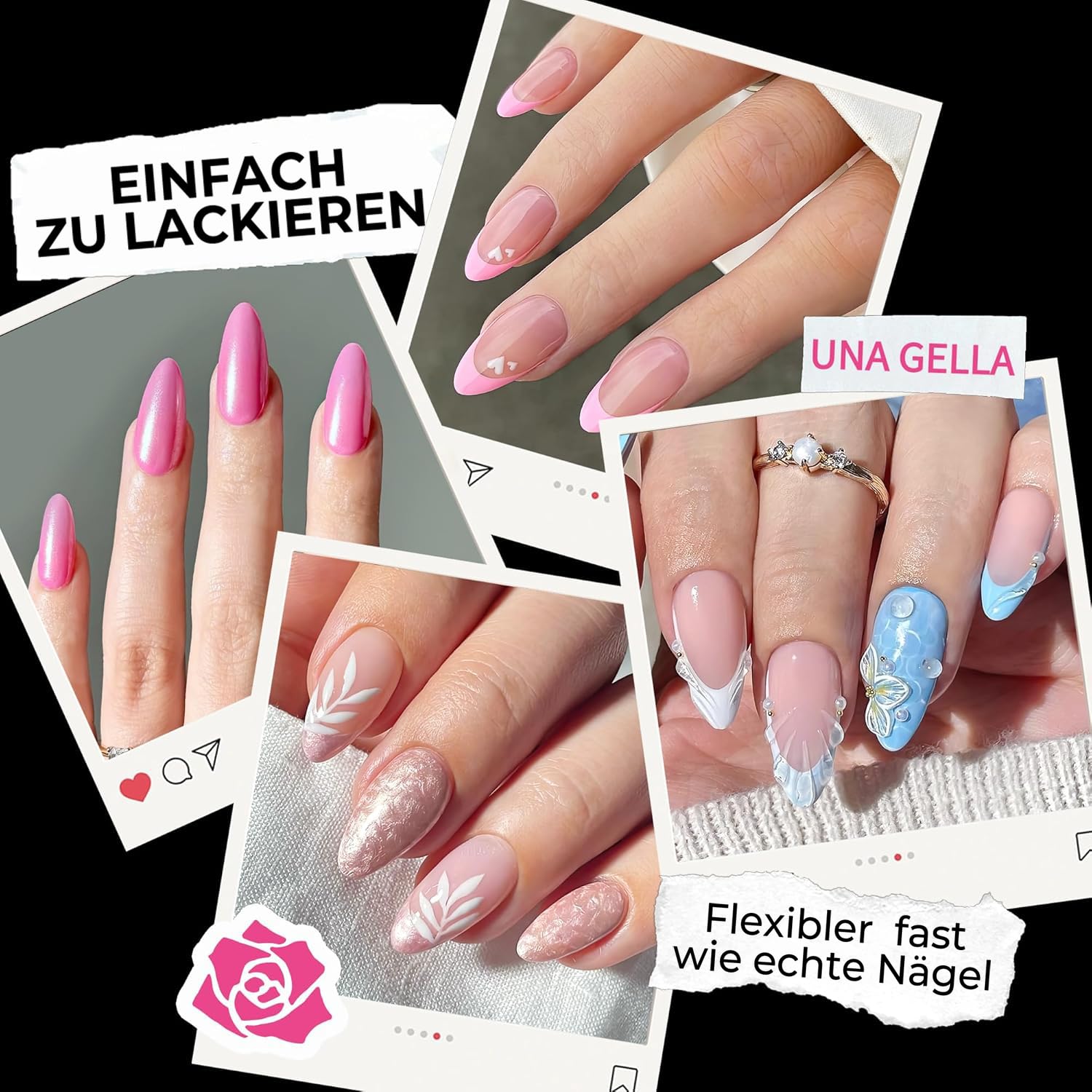 Thumbnail 2 de UNA GELLA Mandel Nail Tips 216 Stück 💅