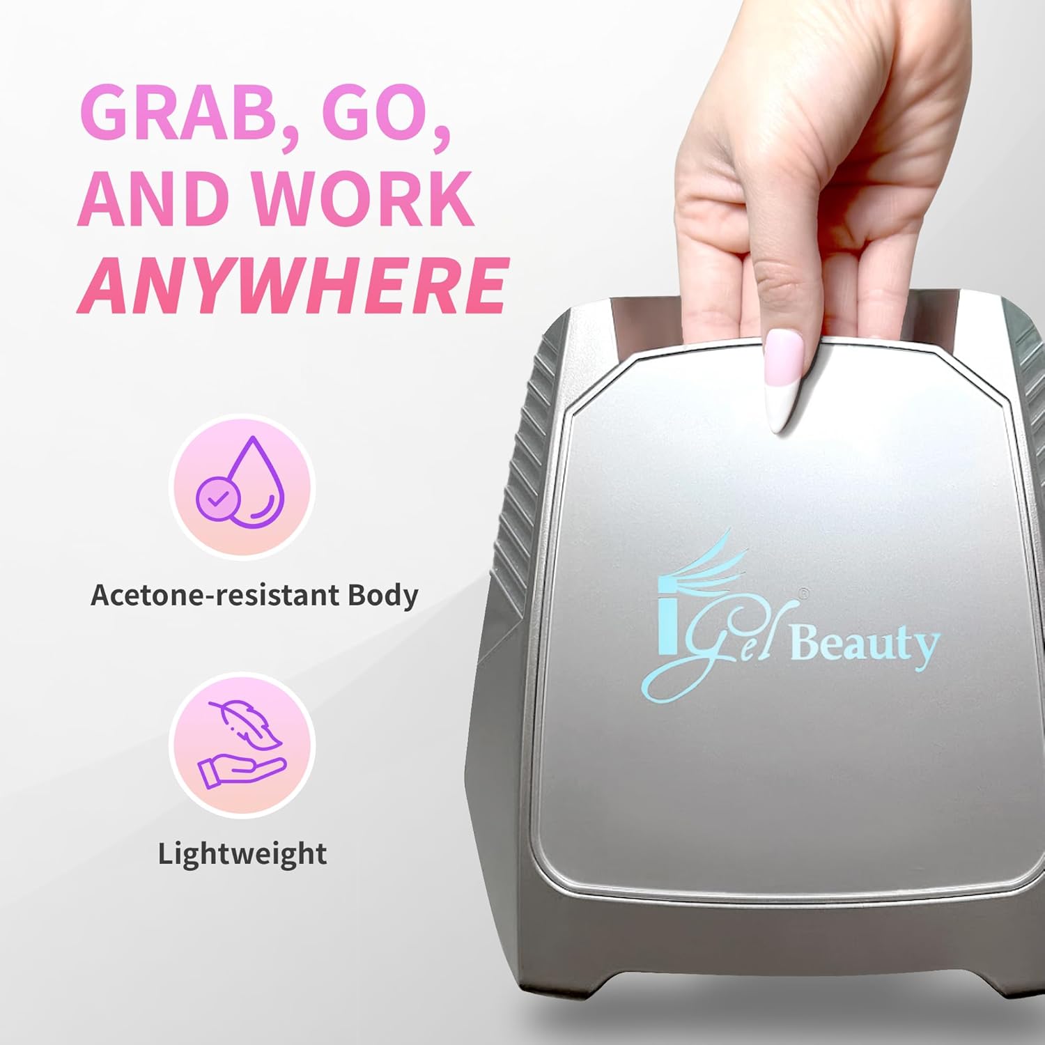 Thumbnail 4 de iGel Beauty Hybrid PRO 2.0 UV/LED Nail Lamp: 48W Cordless Full Hand Curing
