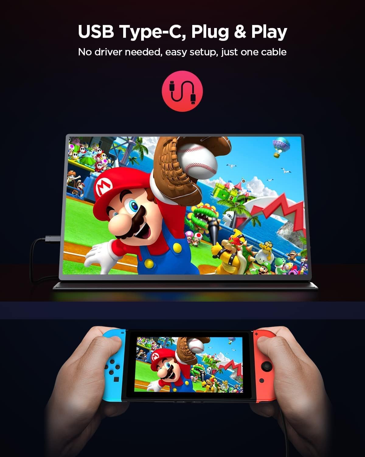 Thumbnail 6 de UPERFECT 2K 120Hz Portable Gaming Monitor 16"