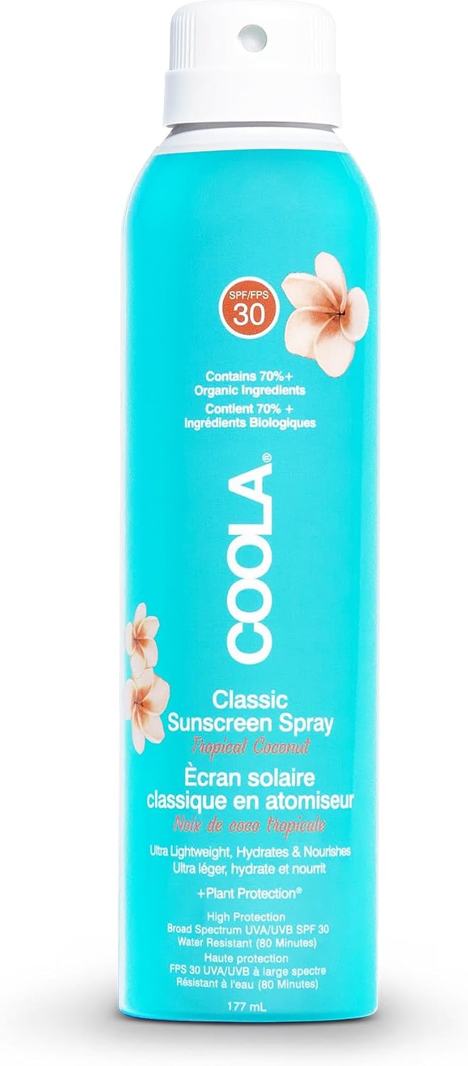 Detalle de COOLA Spray Solaire Corps SPF30 Tropical Coconut – 177 ml, Haute protection et éco-responsable