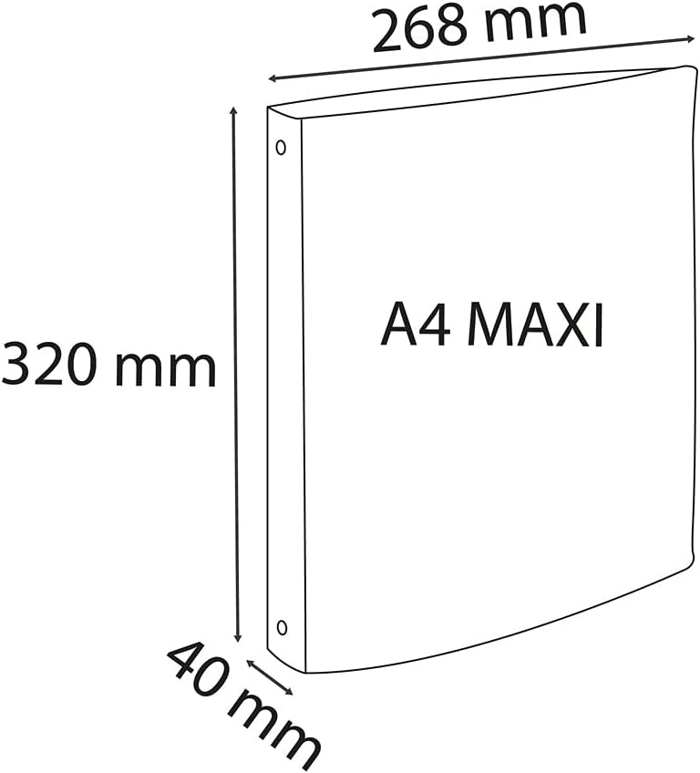 Thumbnail 3 de Exacompta Classeur 4 anneaux 30 mm dos 40 mm en PP rigide A4 maxi, vert