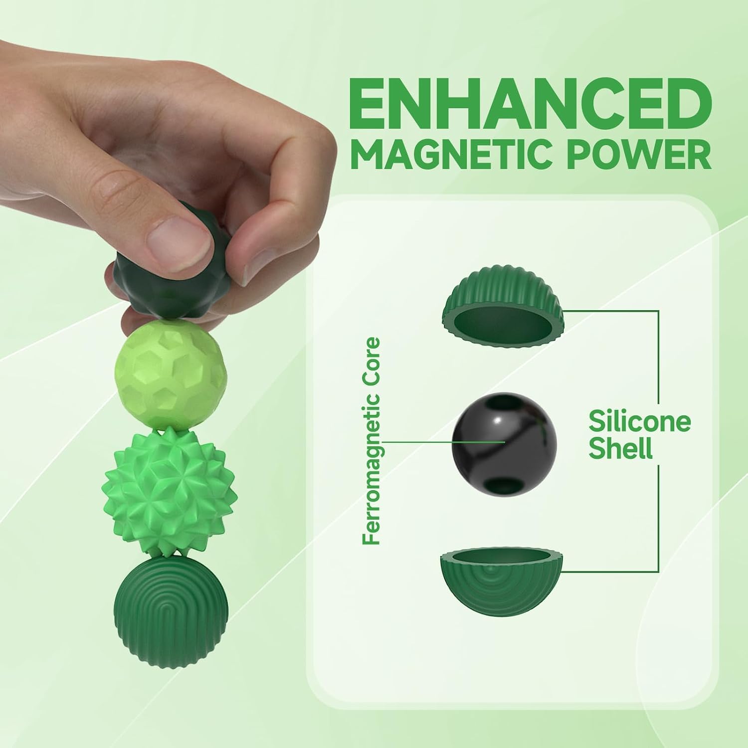Thumbnail 6 de Bambebe Magnetische Fidget Toys 8er Set