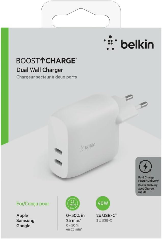 Thumbnail 4 de Belkin Caricabatteria da parete USB-C PD 40 W