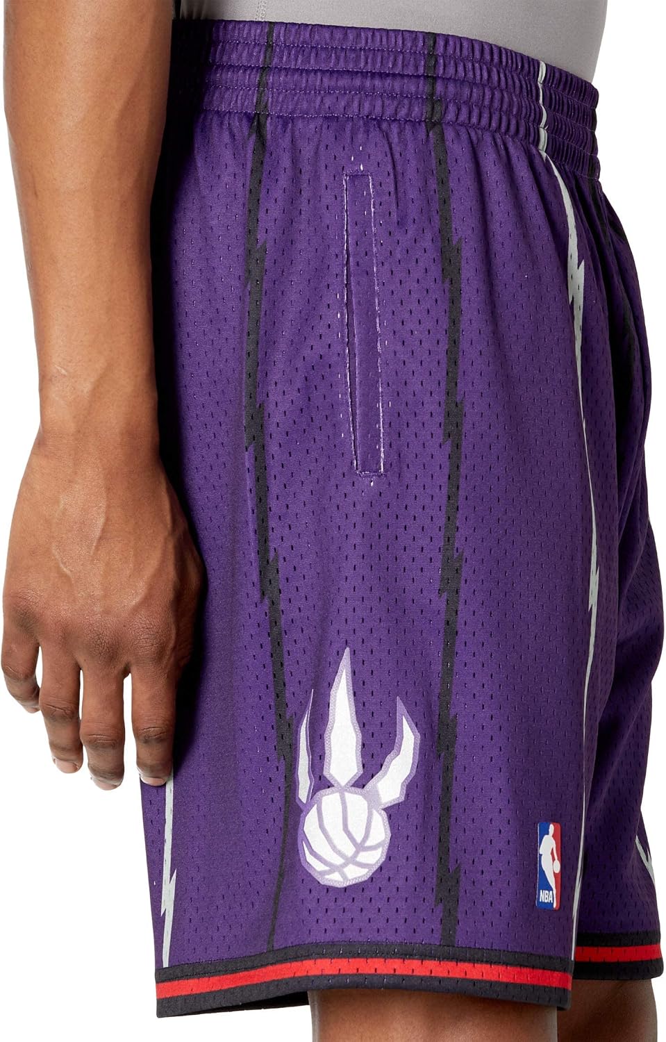Detalle 1 de Mitchell & Ness Swingman Shorts Toronto Raptors
