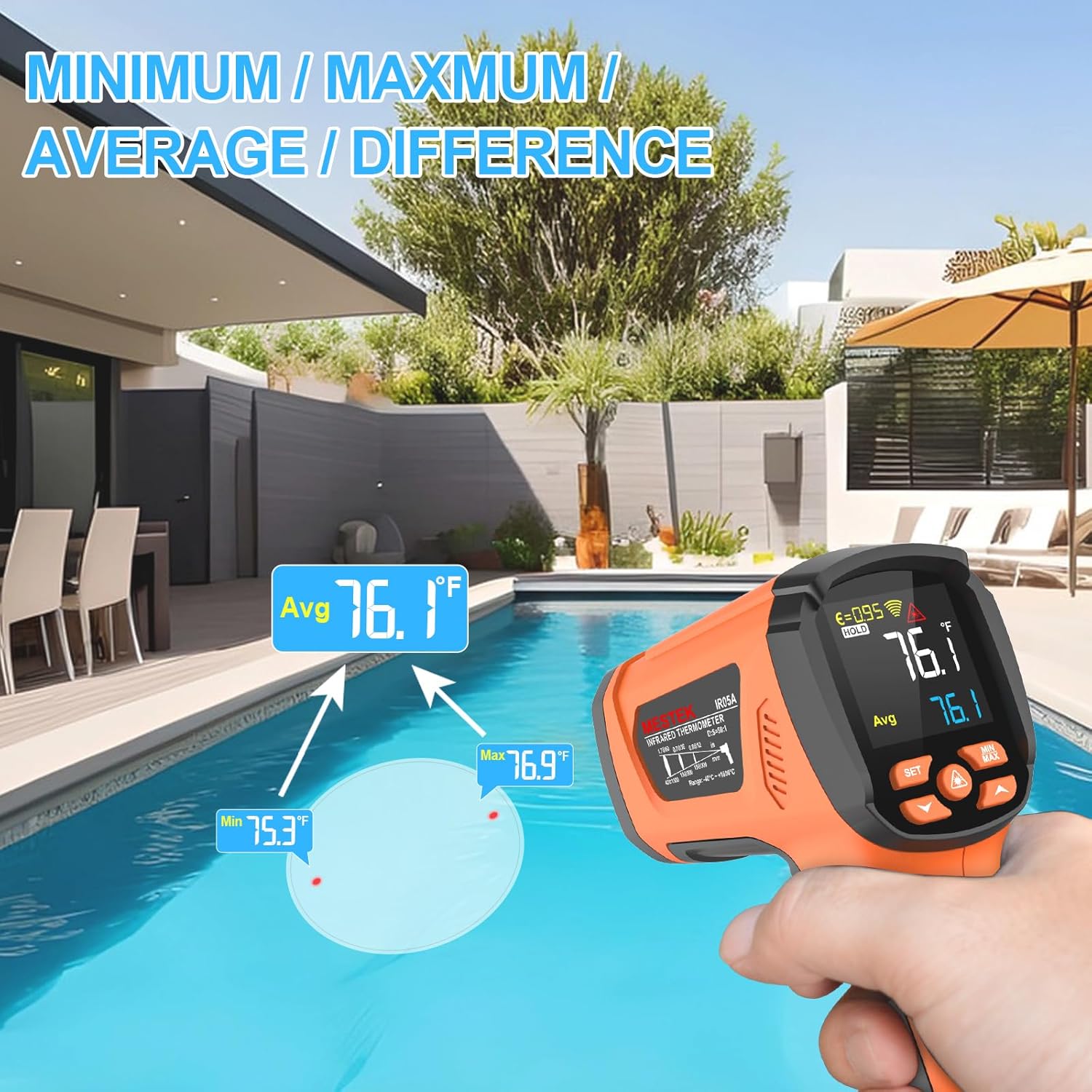 Thumbnail 3 de MESTEK Infrared Thermometer with Probe 🧰