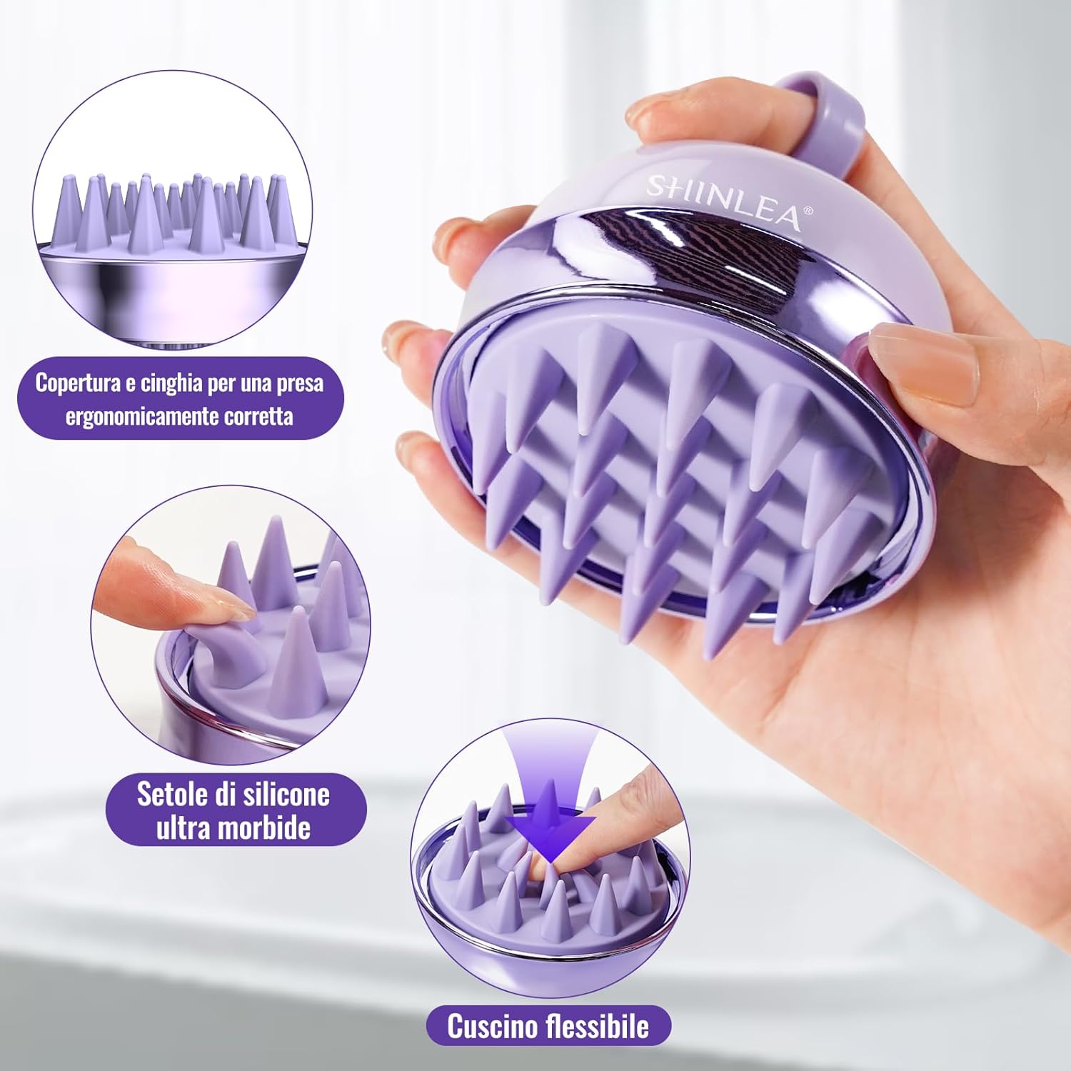 Thumbnail 3 de SHINLEA Spazzola massaggiante per cuoio capelluto