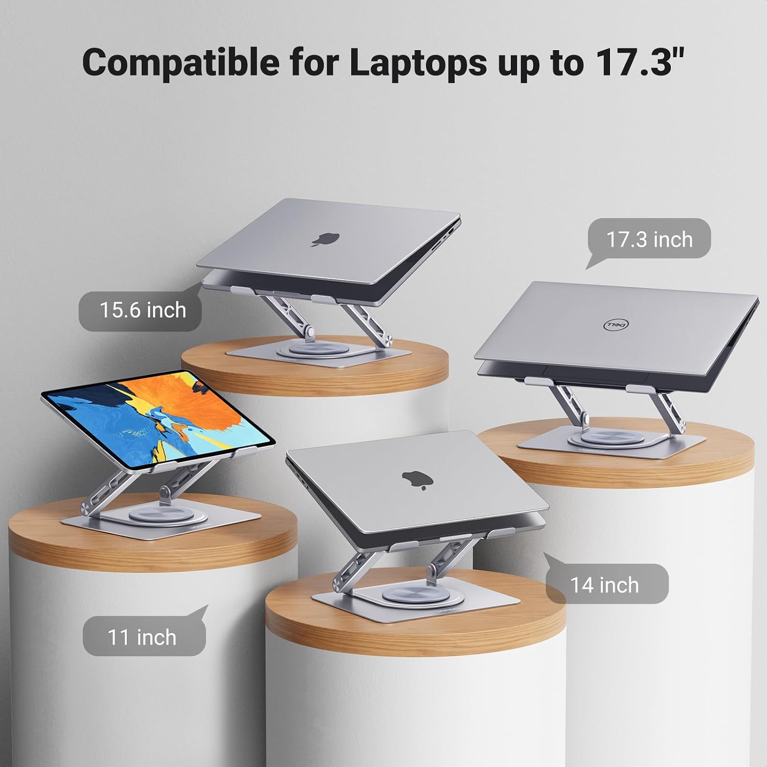 Thumbnail 6 de UGREEN laptopstandaard, 360° draaibaar aluminium, verstelbaar en opvouwbaar