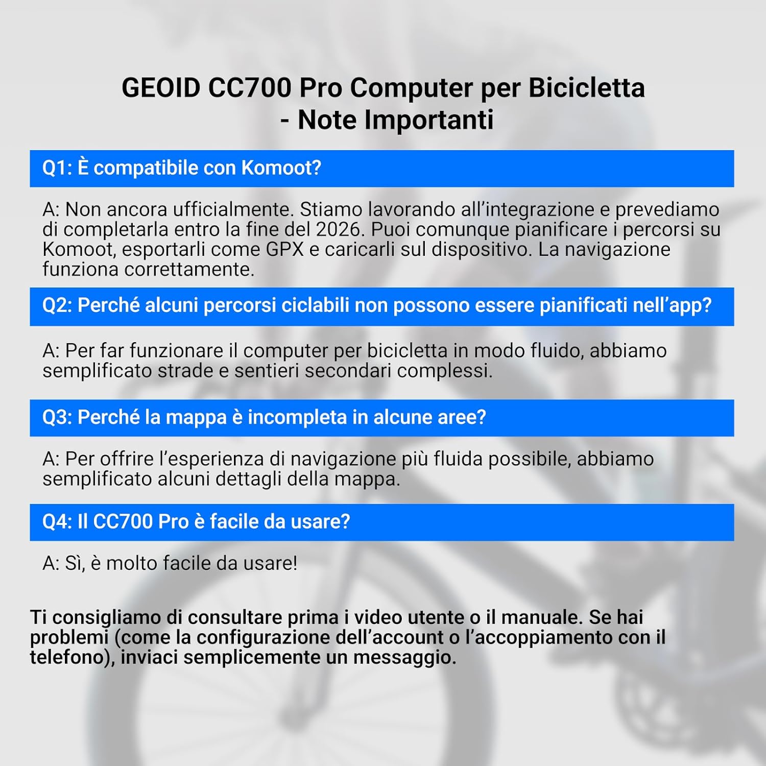 Detalle de GEOID CC700 Pro: GPS Ciclocomputer Touchscreen 2,8" con Mappe Complete e Impermeabile IPX7